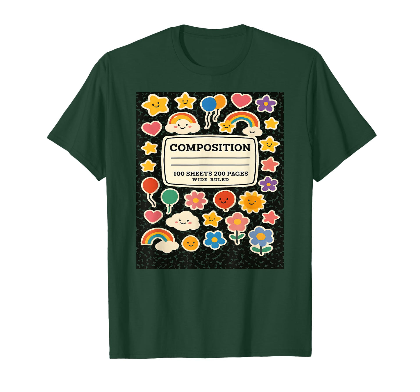 Composition Notebook Costume Teacher Matching Halloween Book T-Shirt