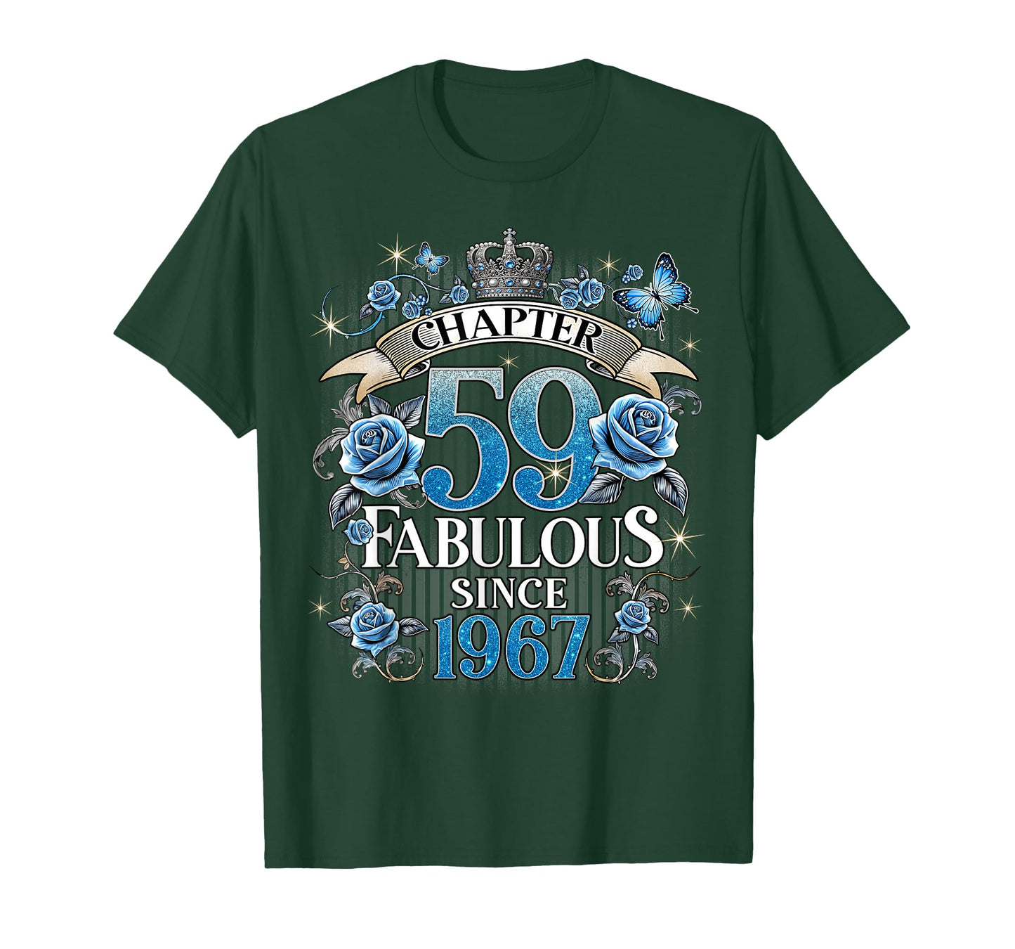 Chapter 59 Fabulous Since 1967 Roses 59th Birthday Women T-Shirt