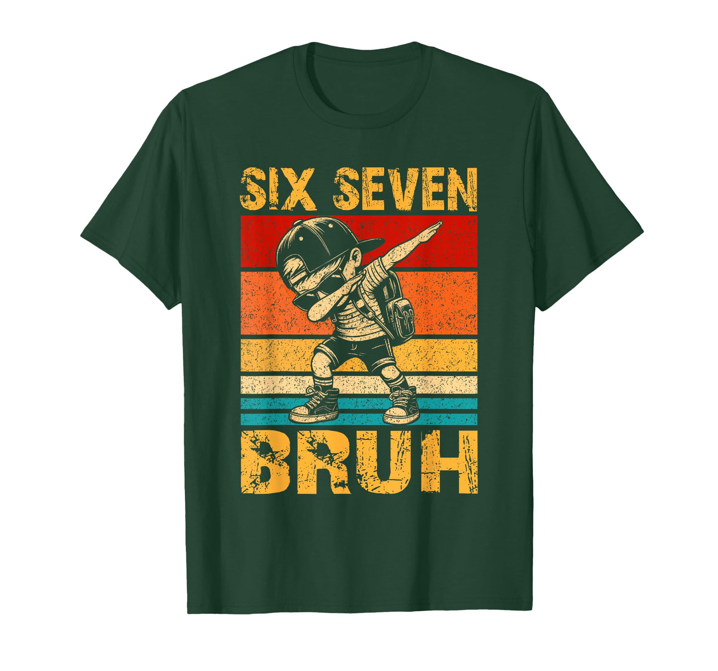 67 Meme 6 7 Numbers Dabbing Six Seven Bruh Funny Boys Kids T-Shirt