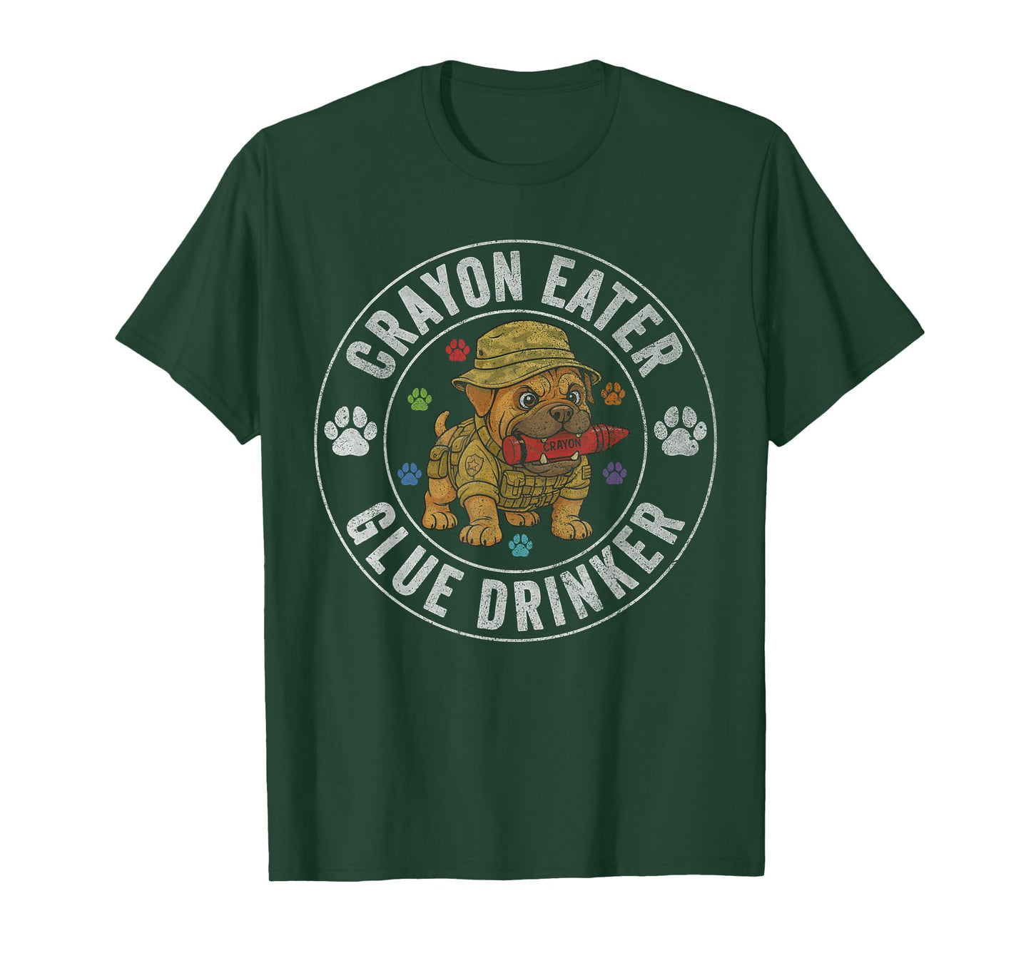 Crayon Eater Foot Grunt Soldier Military Funny Veterans Day T-Shirt