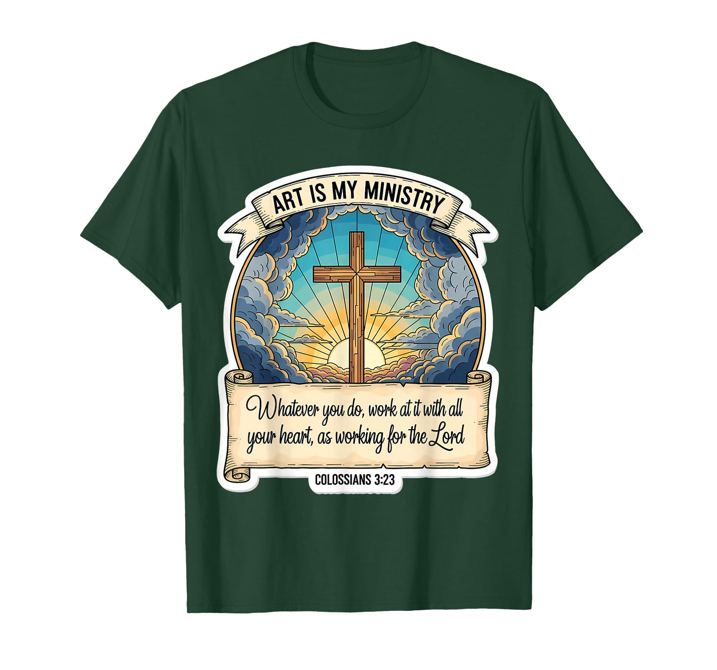 Christian Artist Art is My Ministry Jesus Christ Spiritual T-Shirt