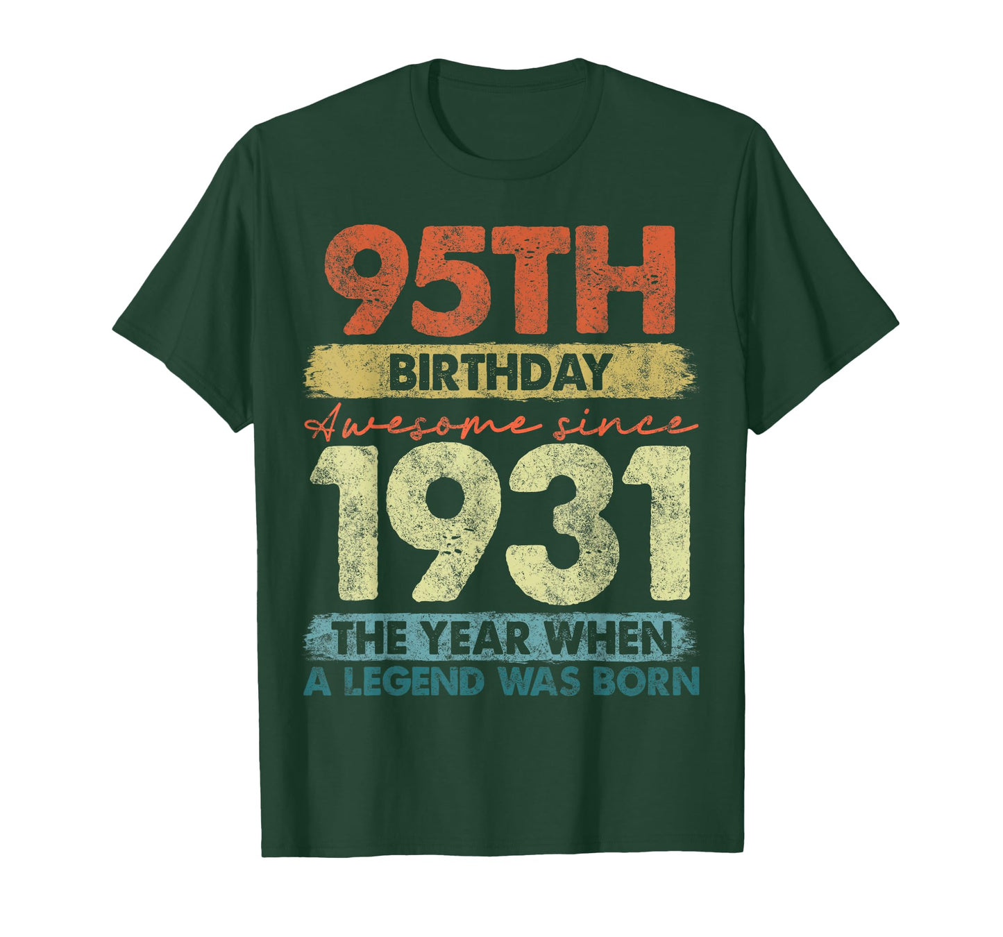 95 Year Old Gifts Vintage 1931 Limited Edition 95th Birthday T-Shirt