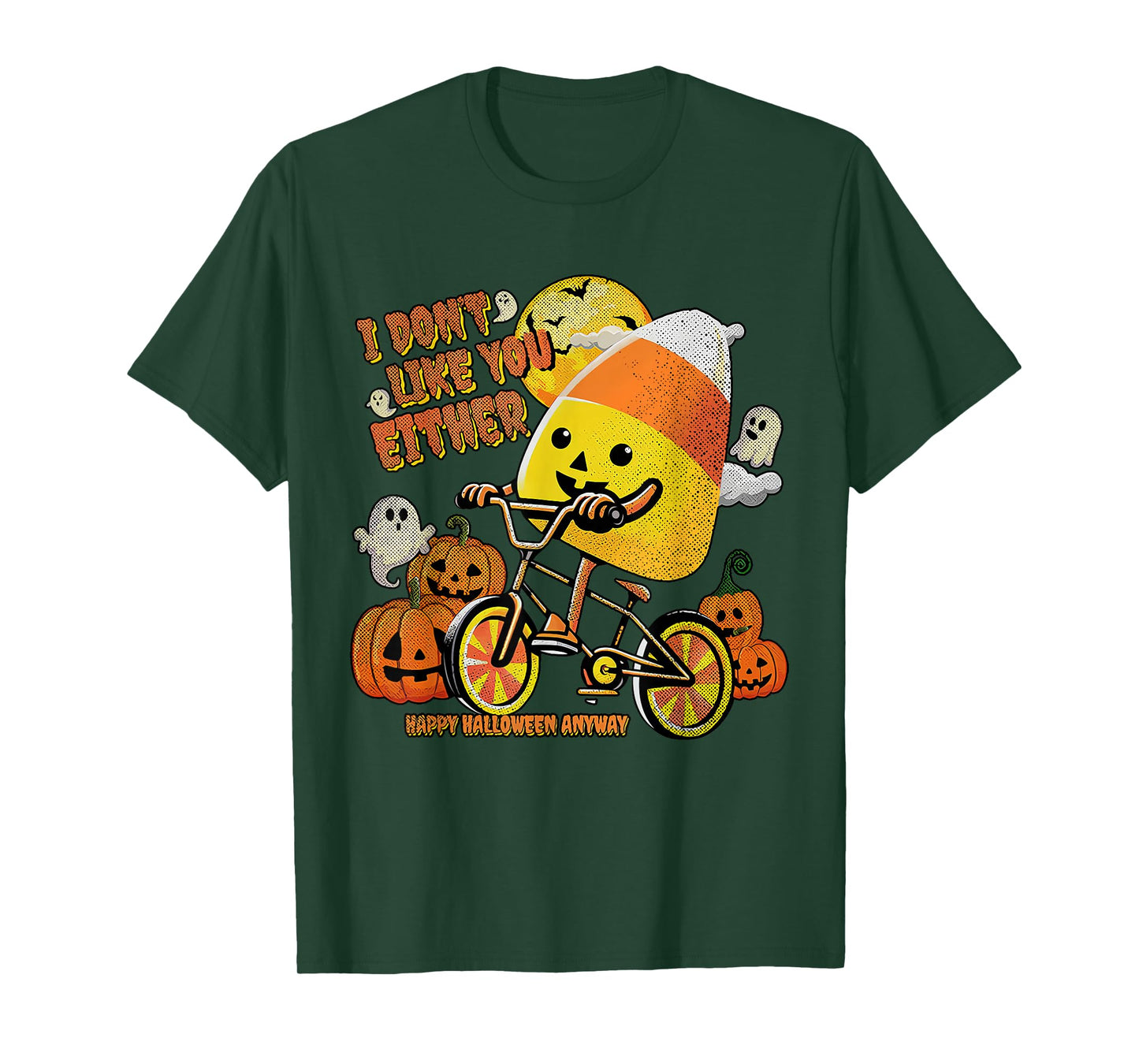 Halloween Costume Team Candy Corn I Don't Like You Either T-Shirt