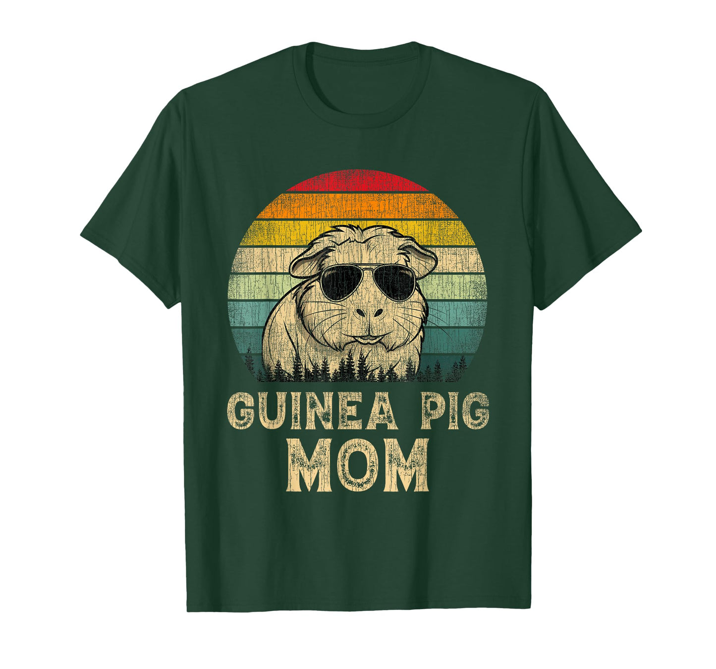 Vintage Guinea Pig Mom Guinea Pig Lovers Mommy Mother's Day T-Shirt