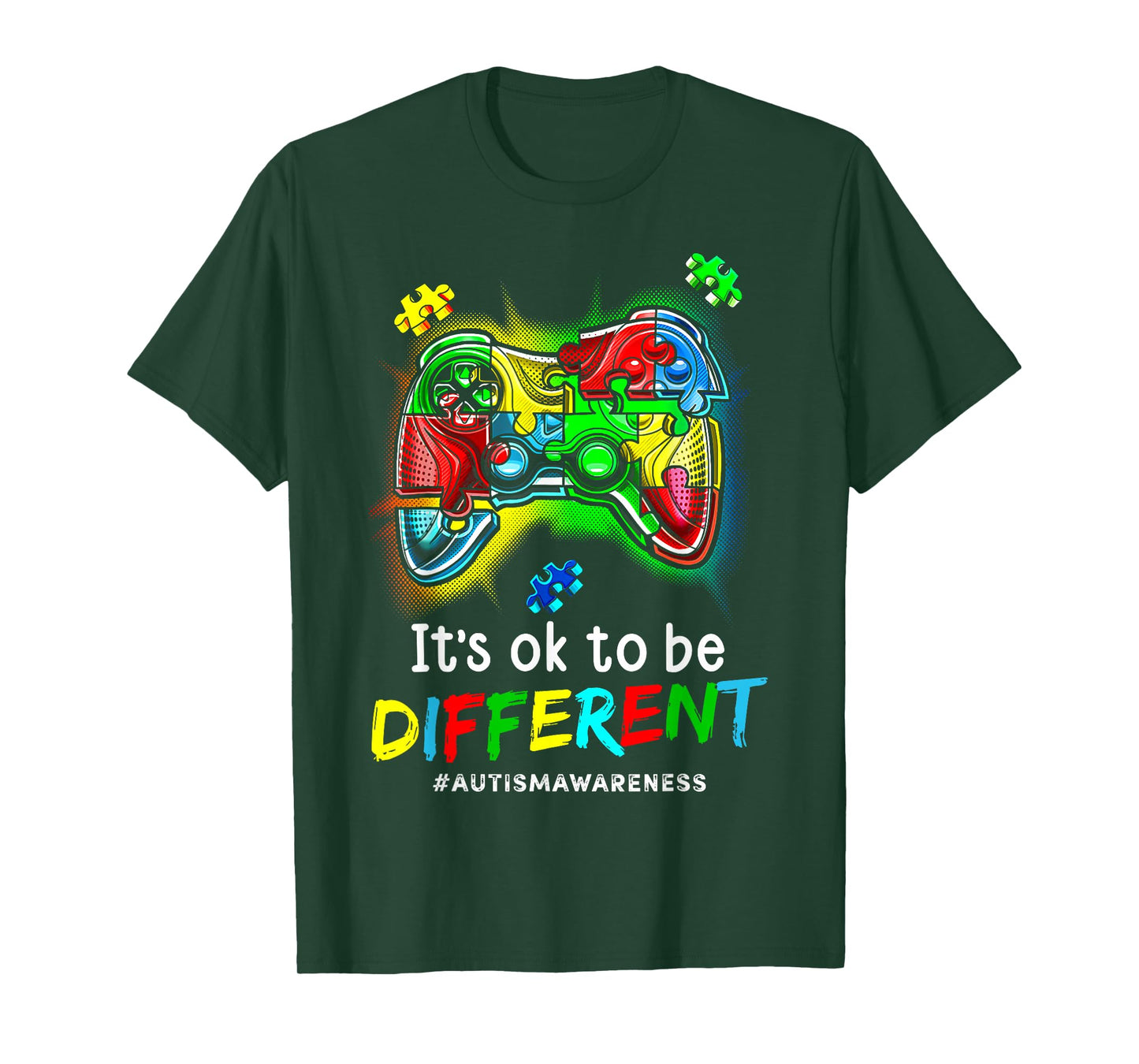 Autism Awareness Men Kids Boys Autism Video Game Month T-Shirt