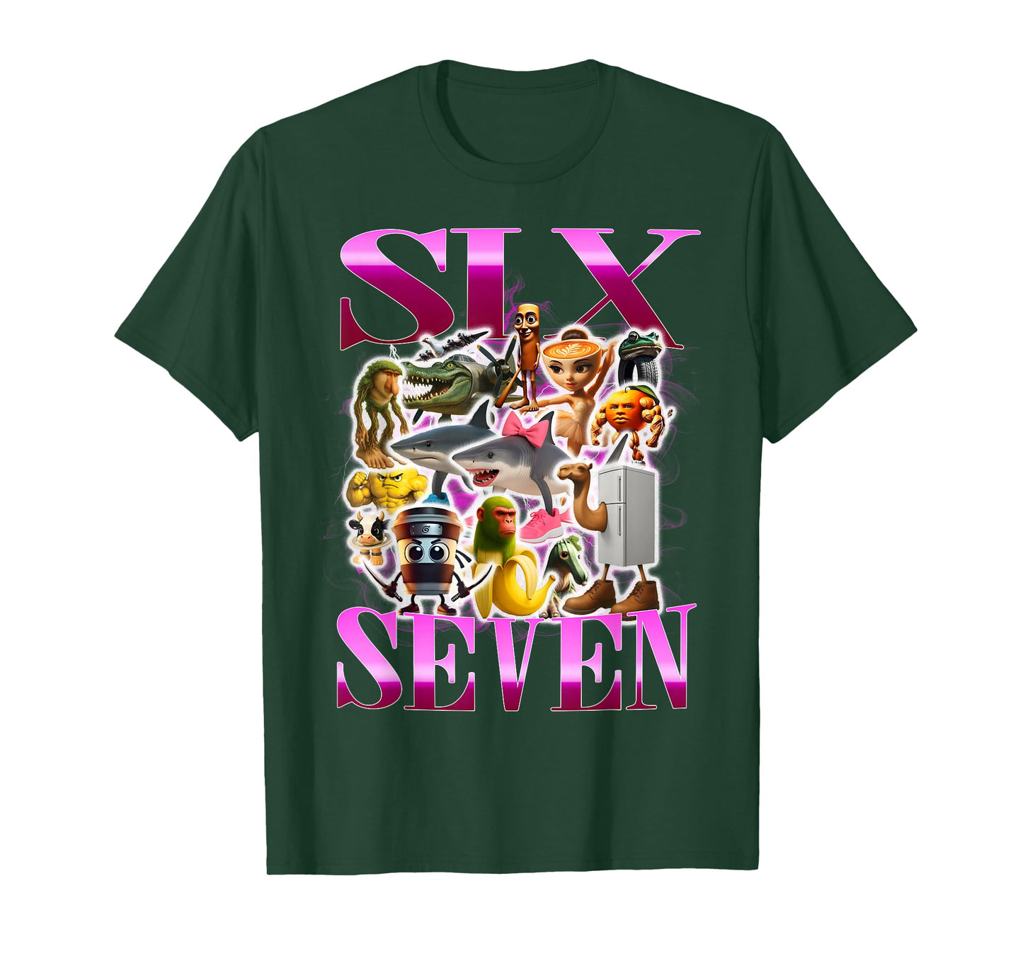 67 Six Seven Birthday Meme Viral Italian Brainrot Funny T-Shirt