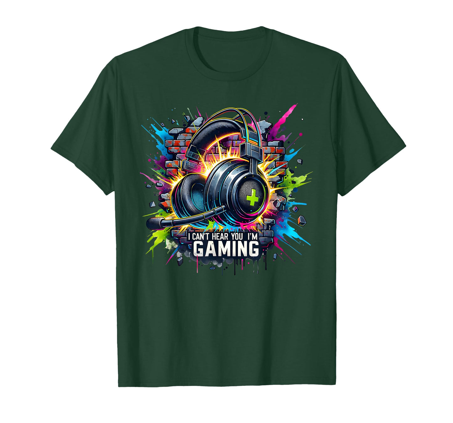 I Can't Hear You I'm Gaming Funny Gamer Boys Teens Men T-Shirt