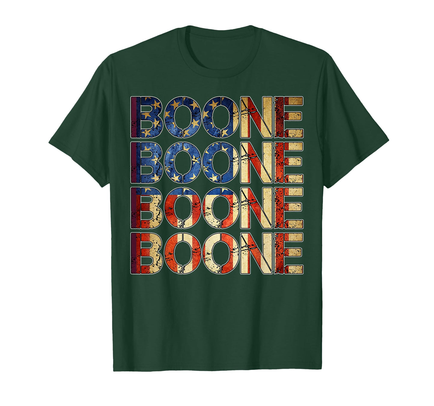 Boone Family Name I Love Boone Personalized Vintage T-Shirt