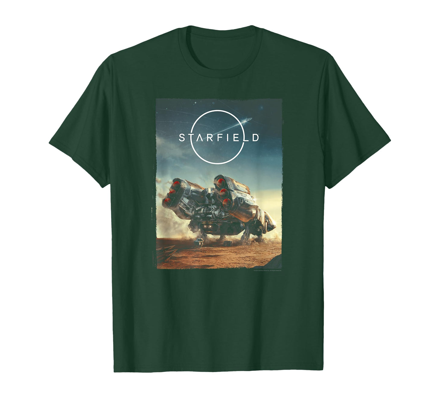 Starfield Spaceship Frontier Video Game T-Shirt