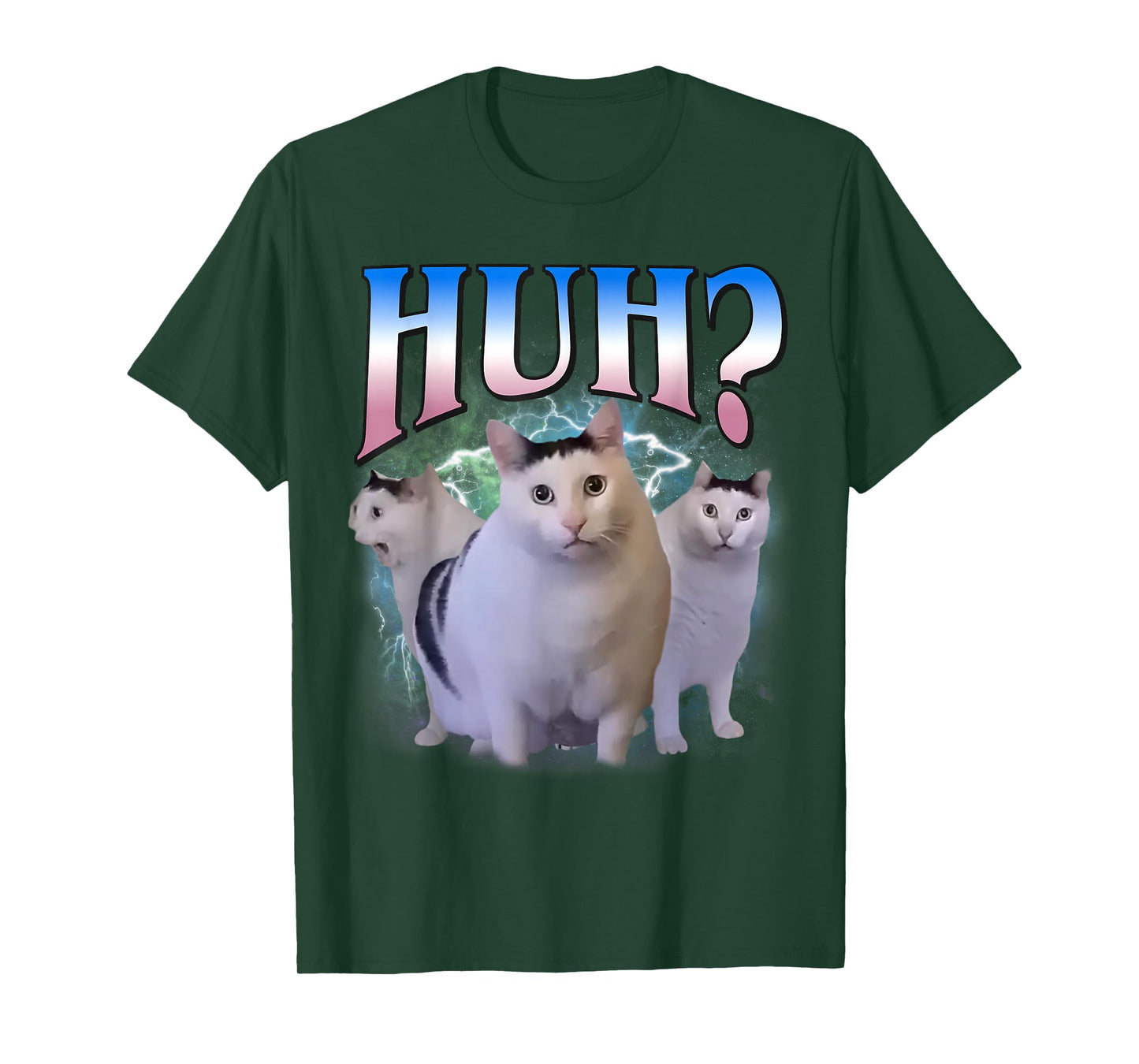 Huh Silly Cat Meme Funny Oddly Bootleg Specific Dank Meme T-Shirt