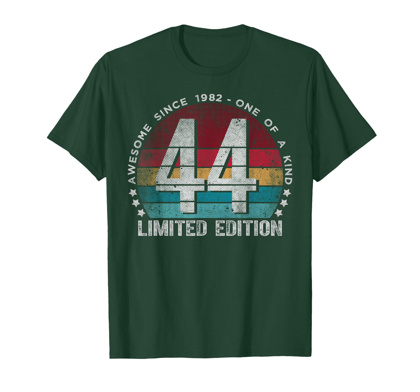 44 Year Old Gifts Vintage 1982 Limited Edition 44th Birthday T-Shirt