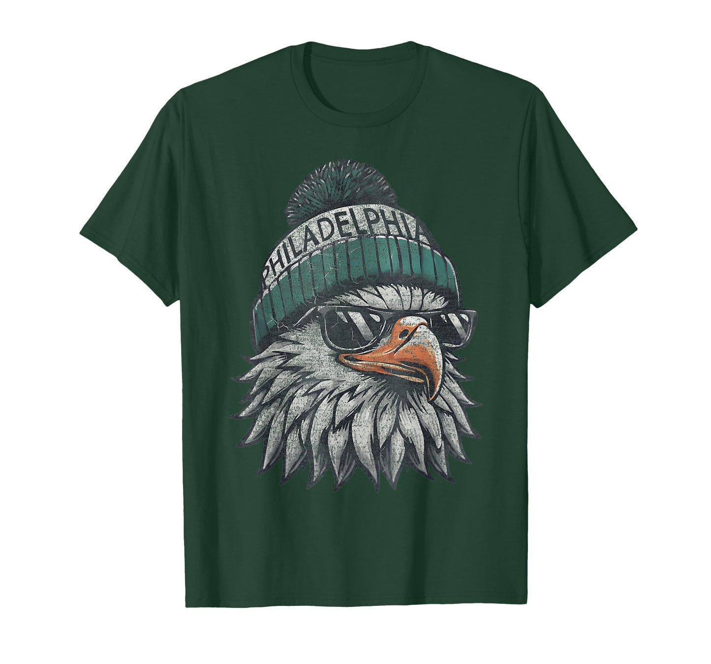 Vintage Eagle with Sunglasses Men Women Kids Cool T-Shirt
