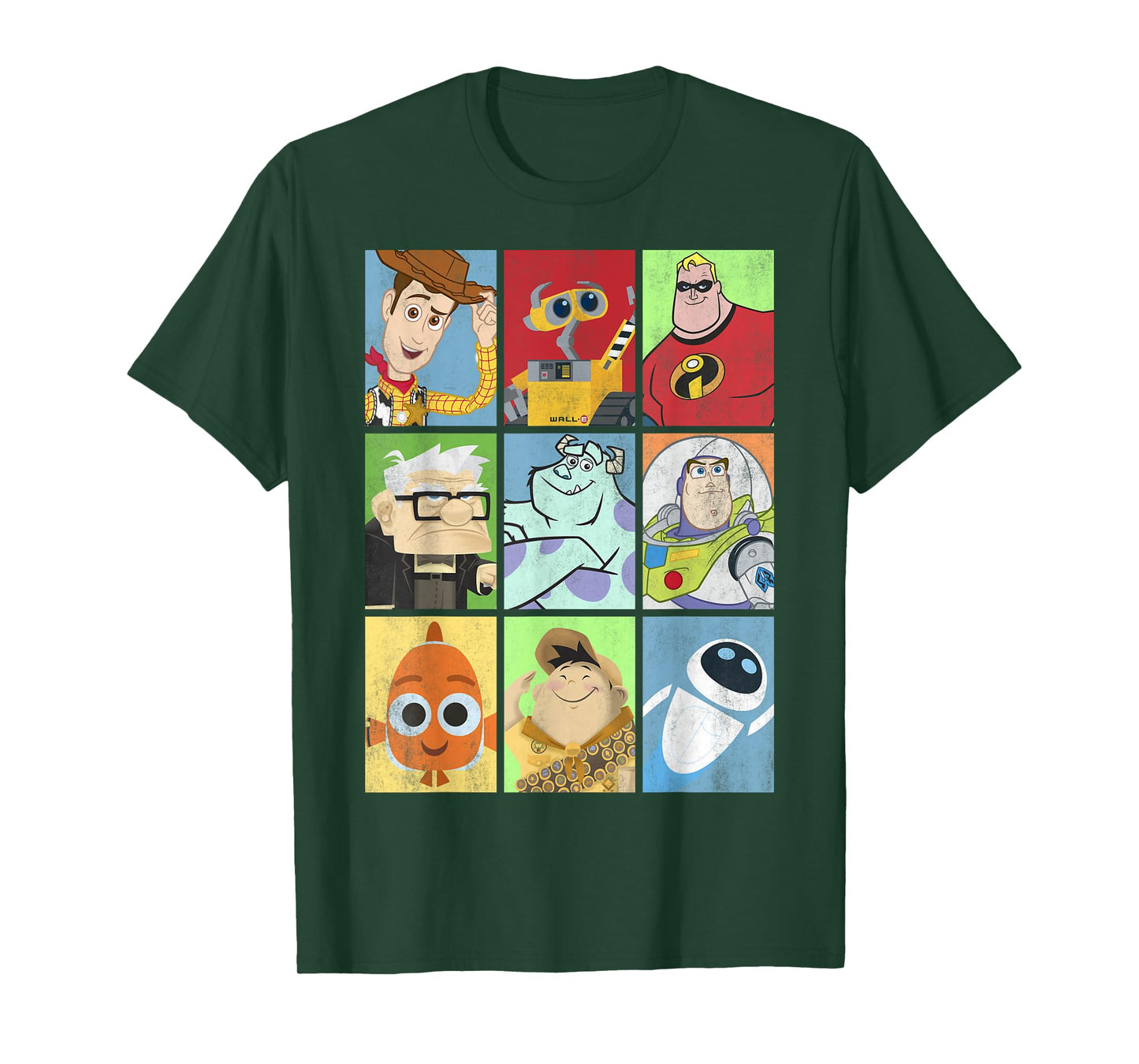 Disney Pixar Collection Iconic Characters Box Up Vintage T-Shirt