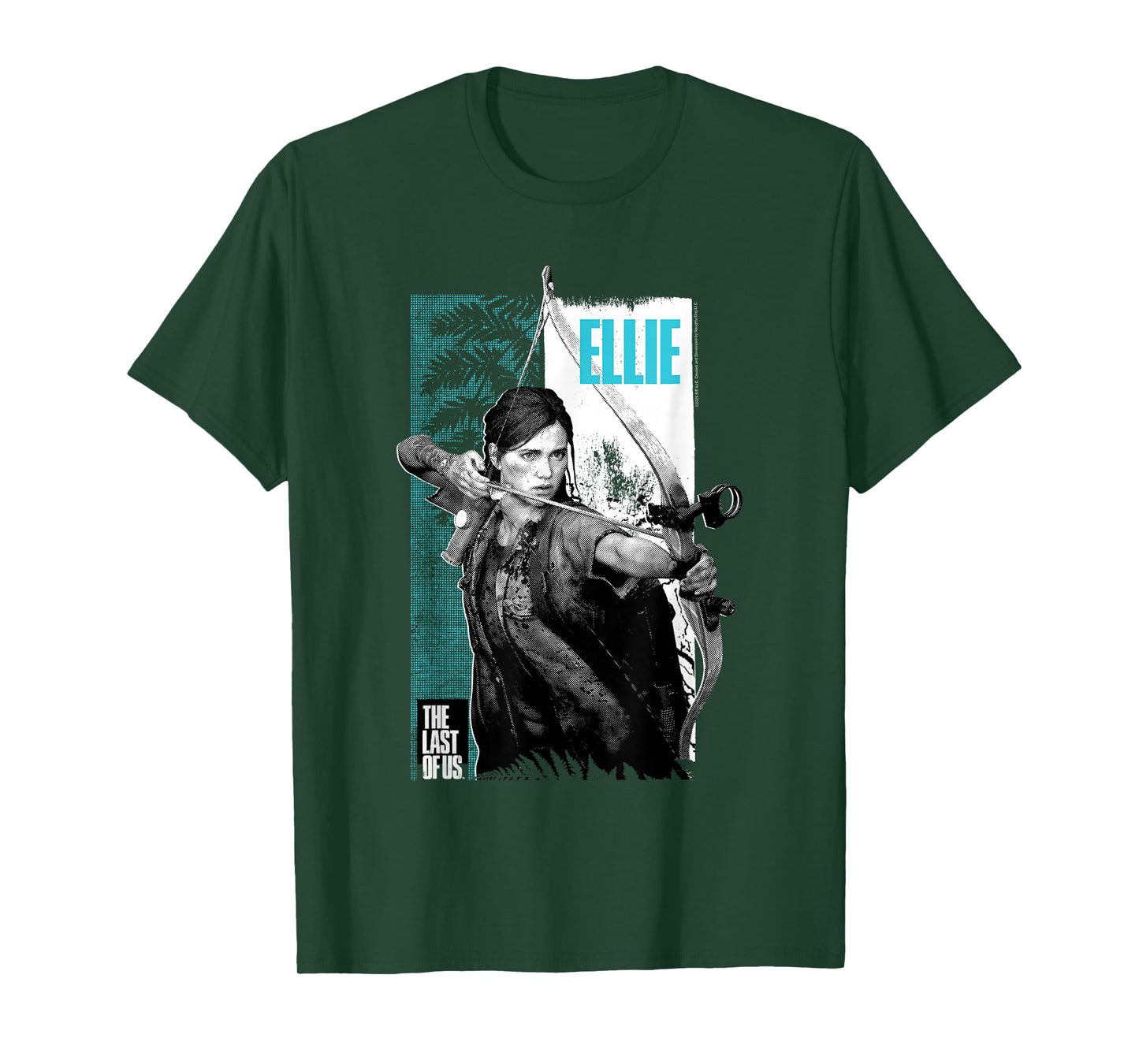 The Last of Us Ellie Bow and Arrow Leaves Video Game T-Shirt