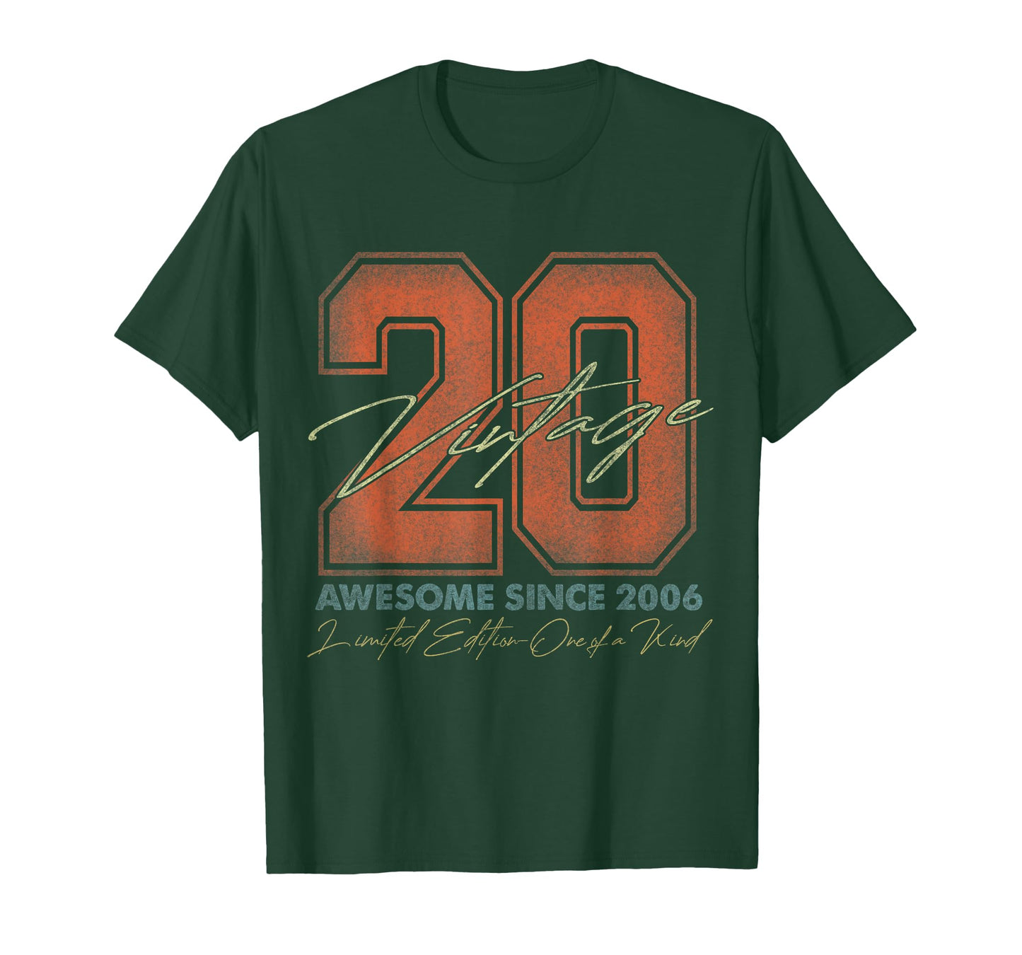 20 Year Old Gifts Vintage 2006 Limited Edition 20th Birthday T-Shirt