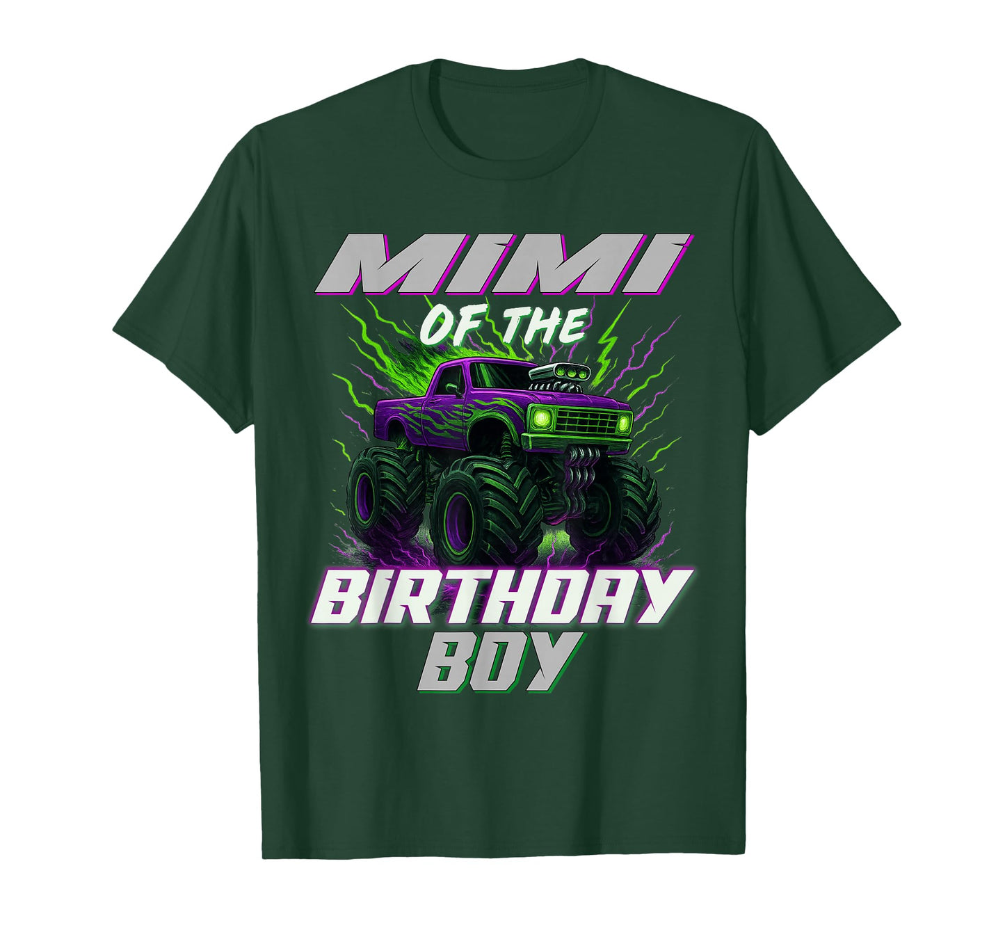 Mimi of The Birthday Boy Monster Truck T-Shirt