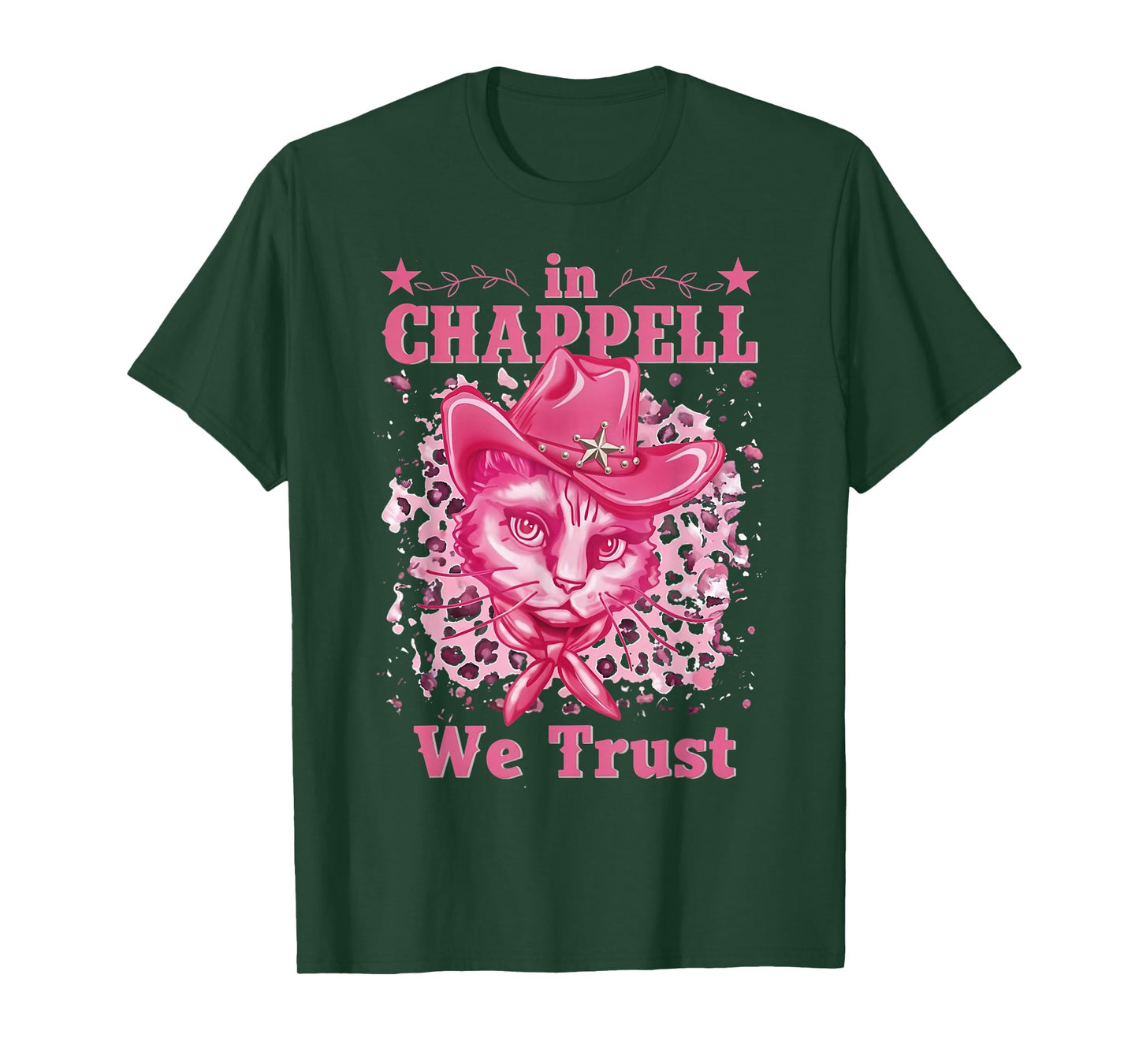 Cute in Chappell We Trust Name Retro Cat Gift for Men Women T-Shirt