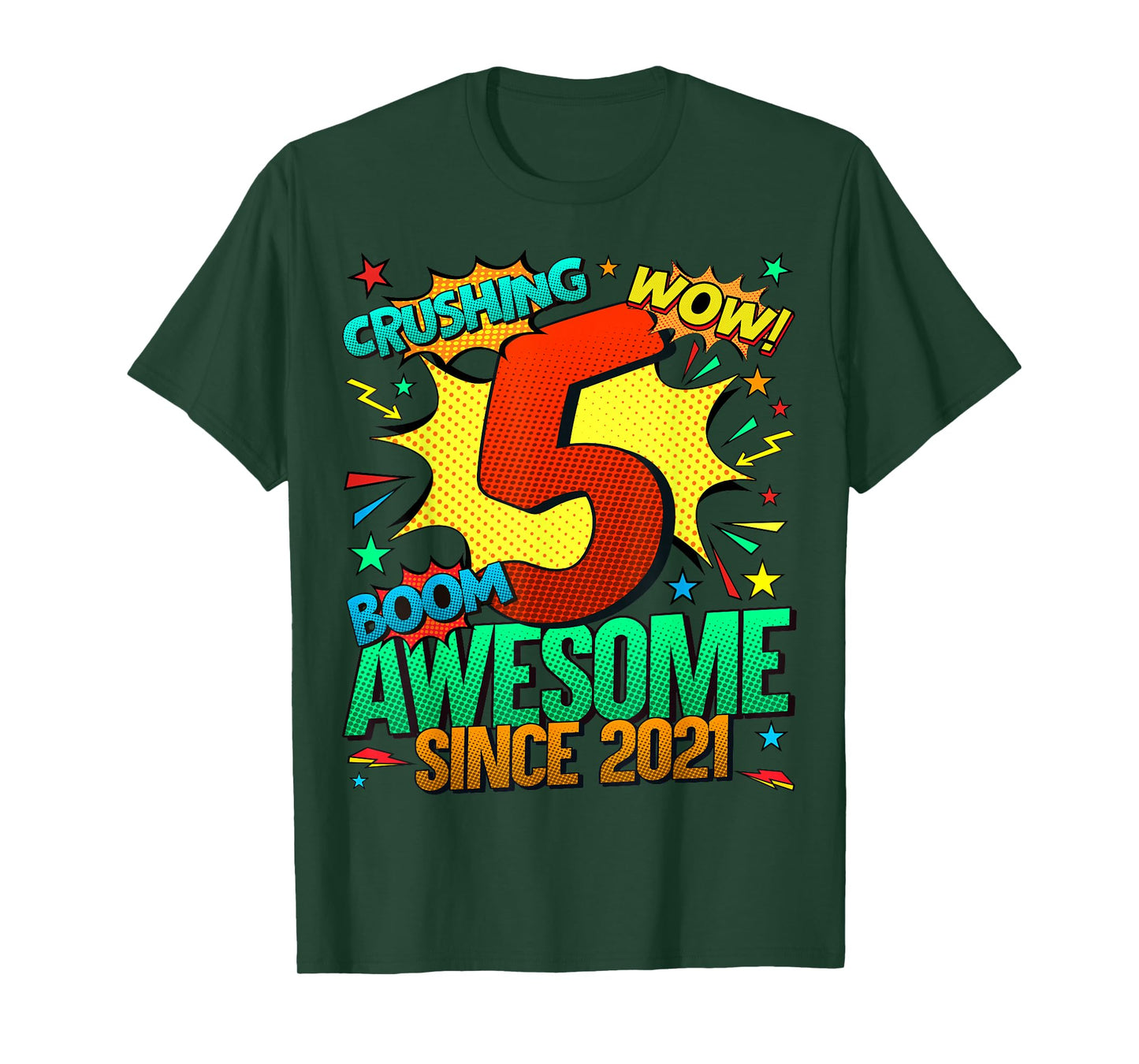 5 Year Old Gifts for Boys 5th Birthday Boy 5 Year Old Boy T-Shirt