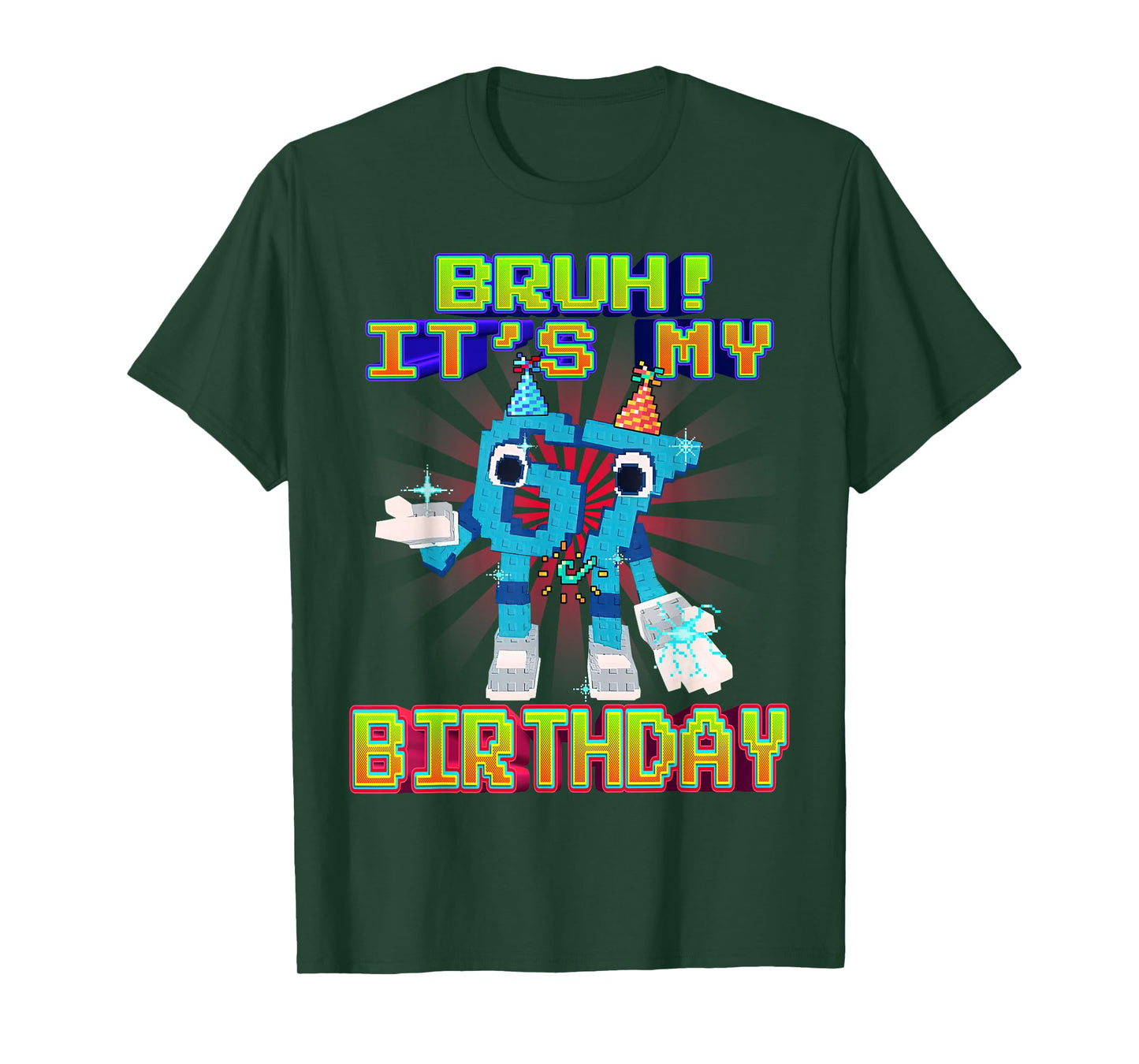Bruh It's My Birthday 67 Six Seven 6-7 Funny Brainrot T-Shirt