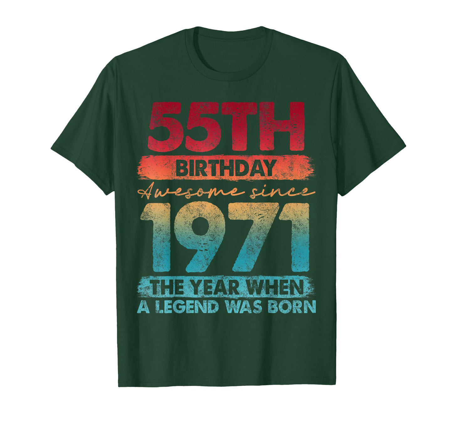 55 Year Old Gifts Vintage 1971 Limited Edition 55th Birthday T-Shirt