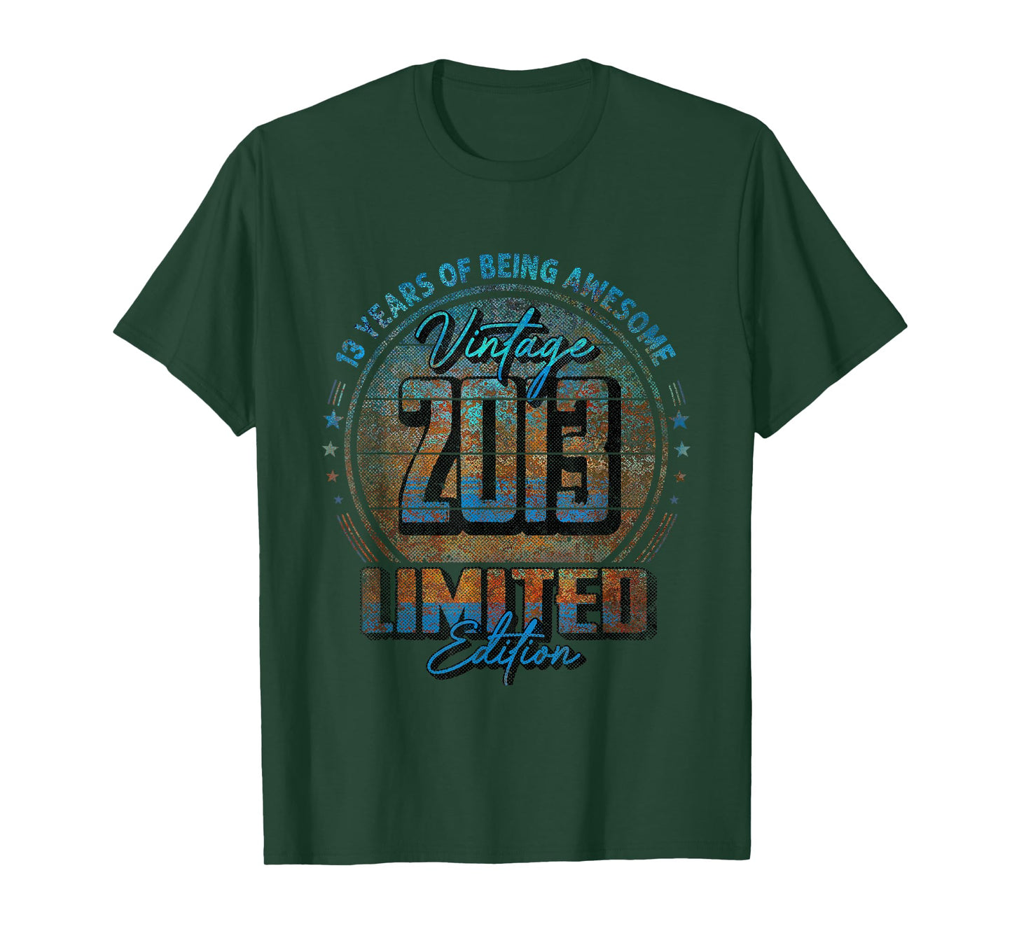 Vintage 2013 Limited Edition Shirt 13 Year Old 13th Birthday T-Shirt