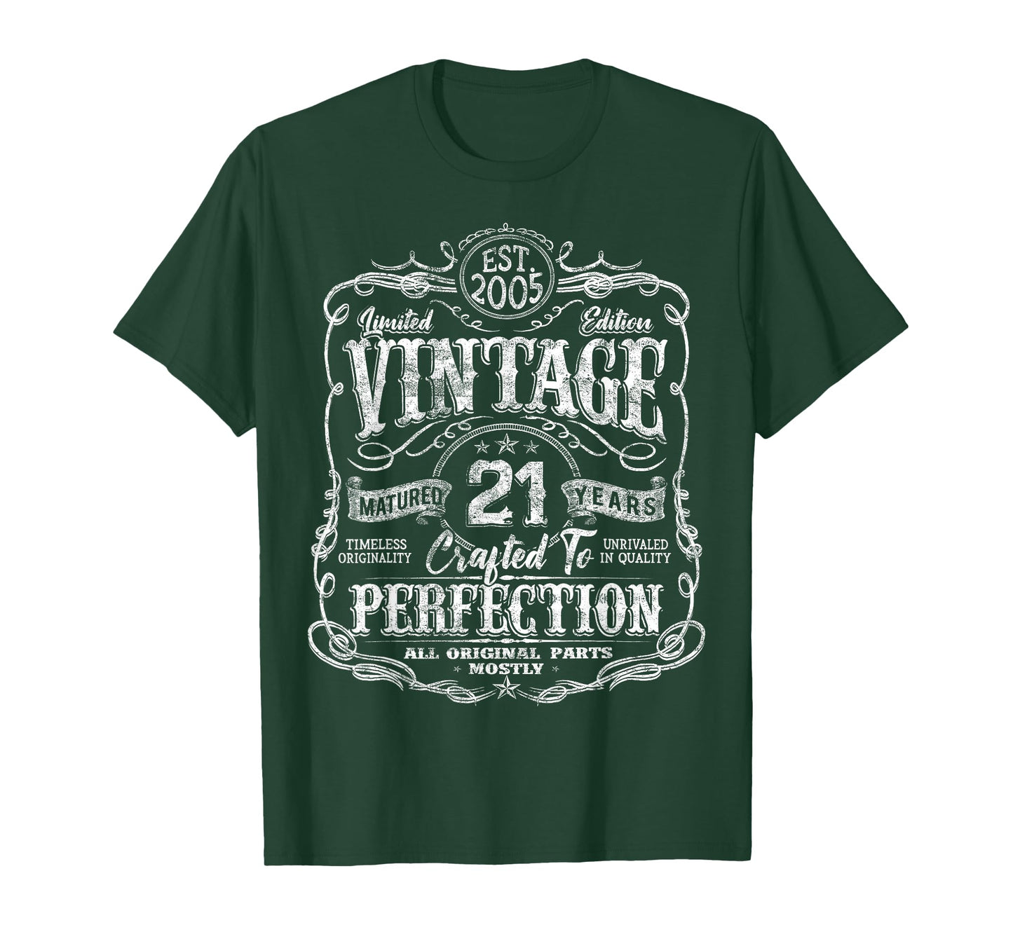 Vintage 2005 Limited Edition Shirt 21 Year Old 21st Birthday T-Shirt