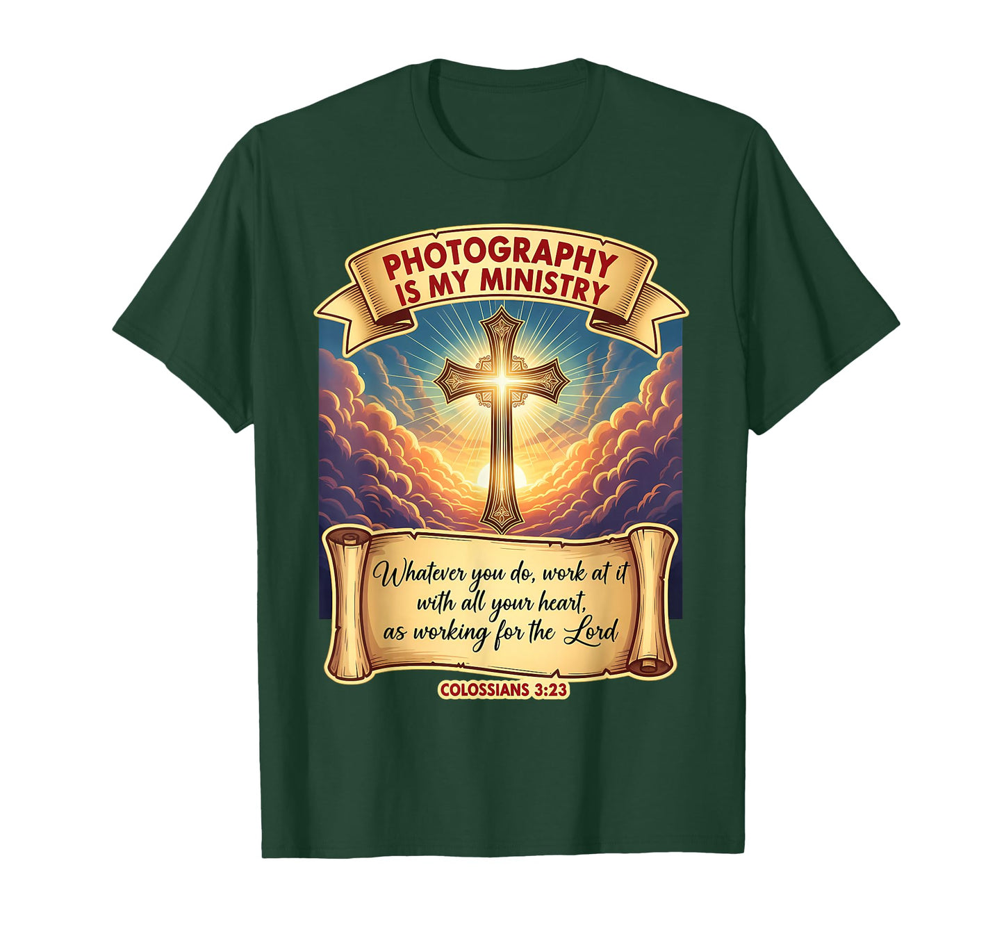 Christian Photographer Photography Art is My Ministry Jesus T-Shirt