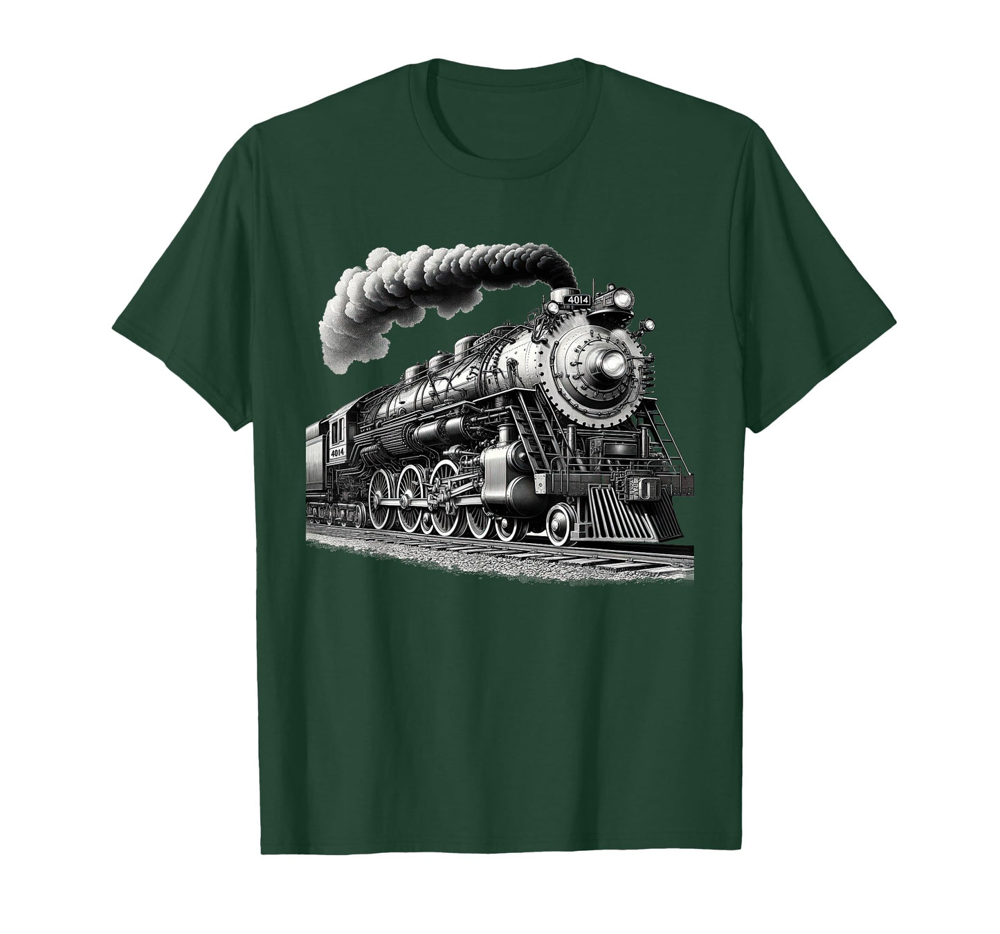 Steam Locomotive Train Vintage 1940s Style Engine Railroad T-Shirt