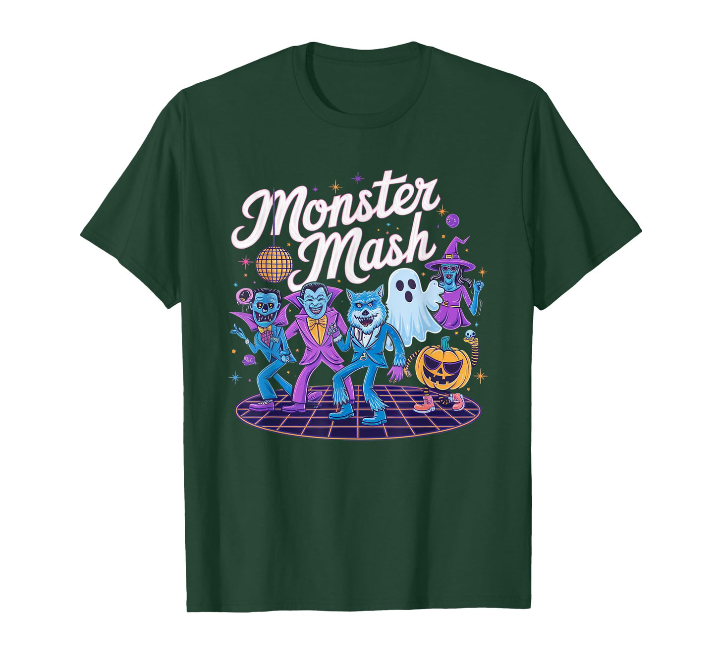 Vintage Monster Mash Ghost Scary Funny Halloween Candy T-Shirt