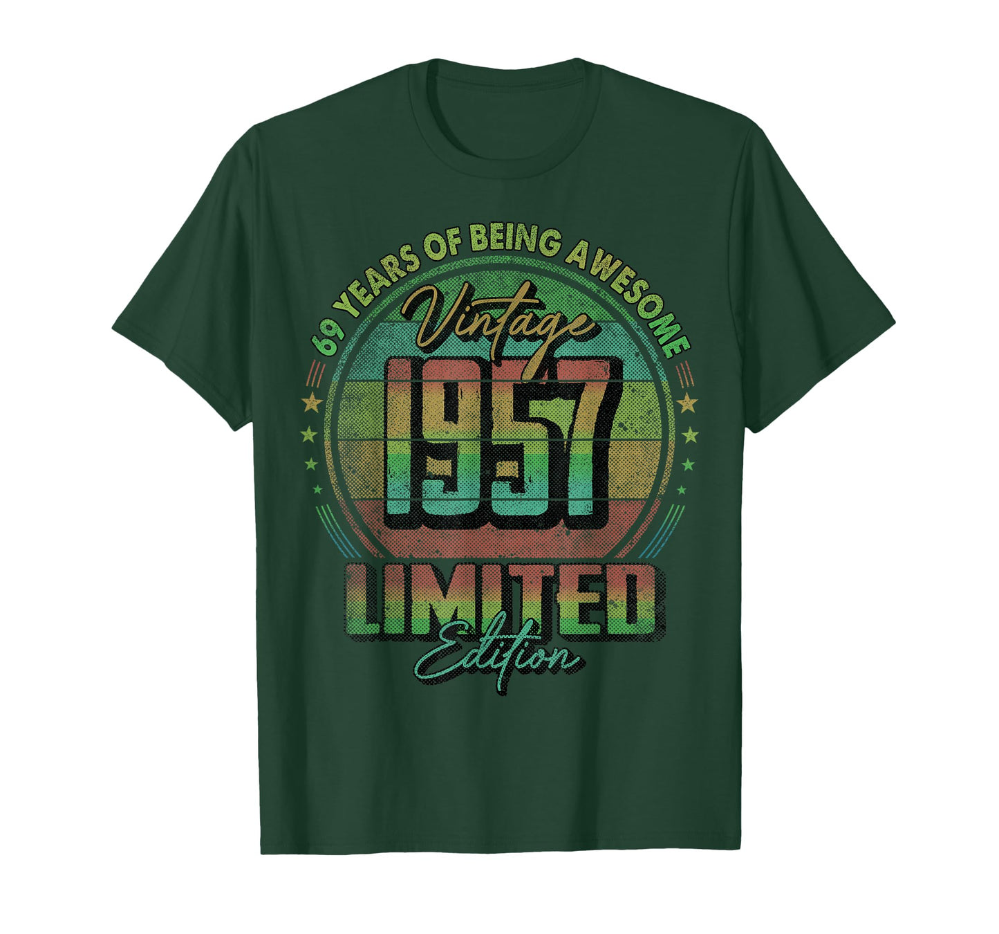 Vintage 1957 Limited Edition Shirt 69 Year Old 69th Birthday T-Shirt