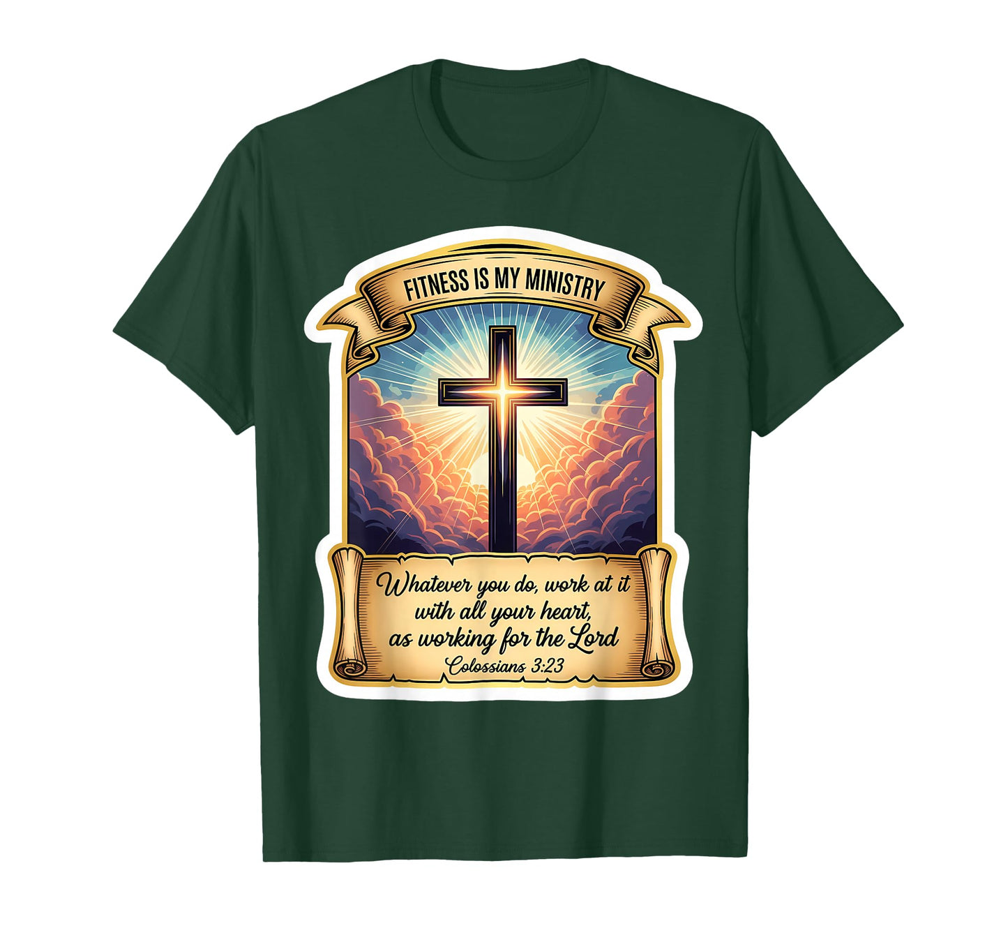 Christian Personal Trainer Coach Fitness is My Ministry Gym T-Shirt