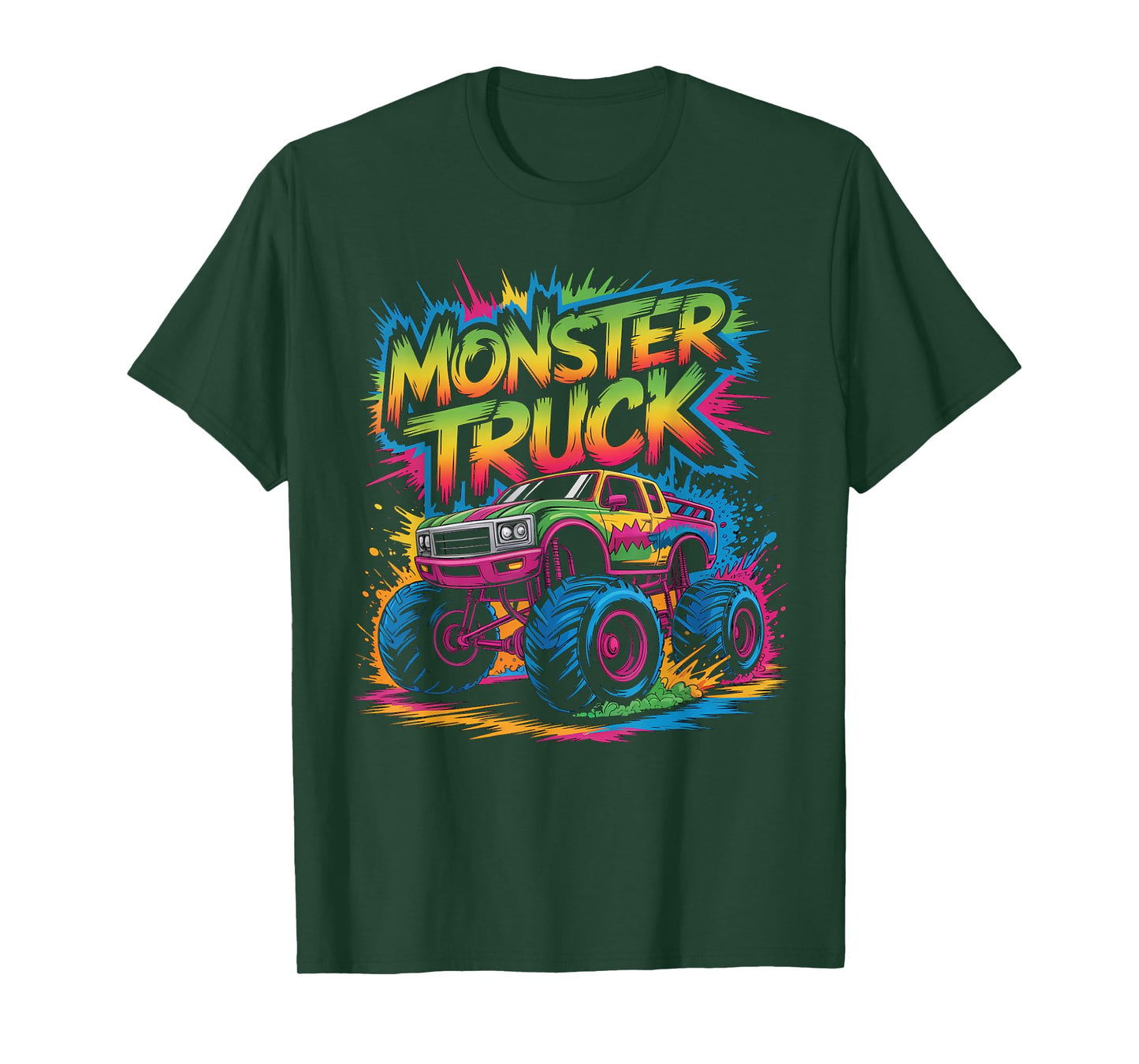 Monster Truck Birthday Party for Toddlers Youth & Adults T-Shirt