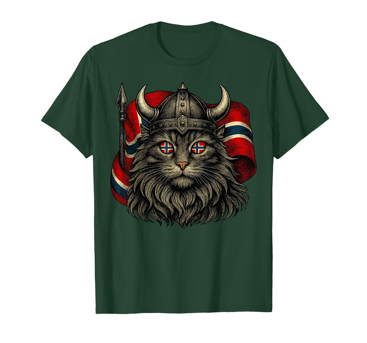Viking Cat Norway Norwegian T-Shirt