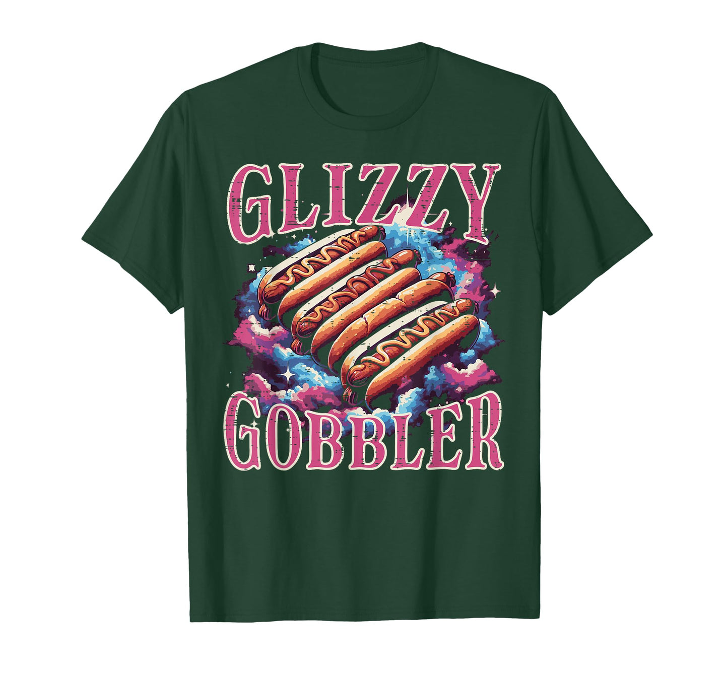 Glizzy Gobbler Hotdogs Funny Meme Food Men Women Boys Kids T-Shirt