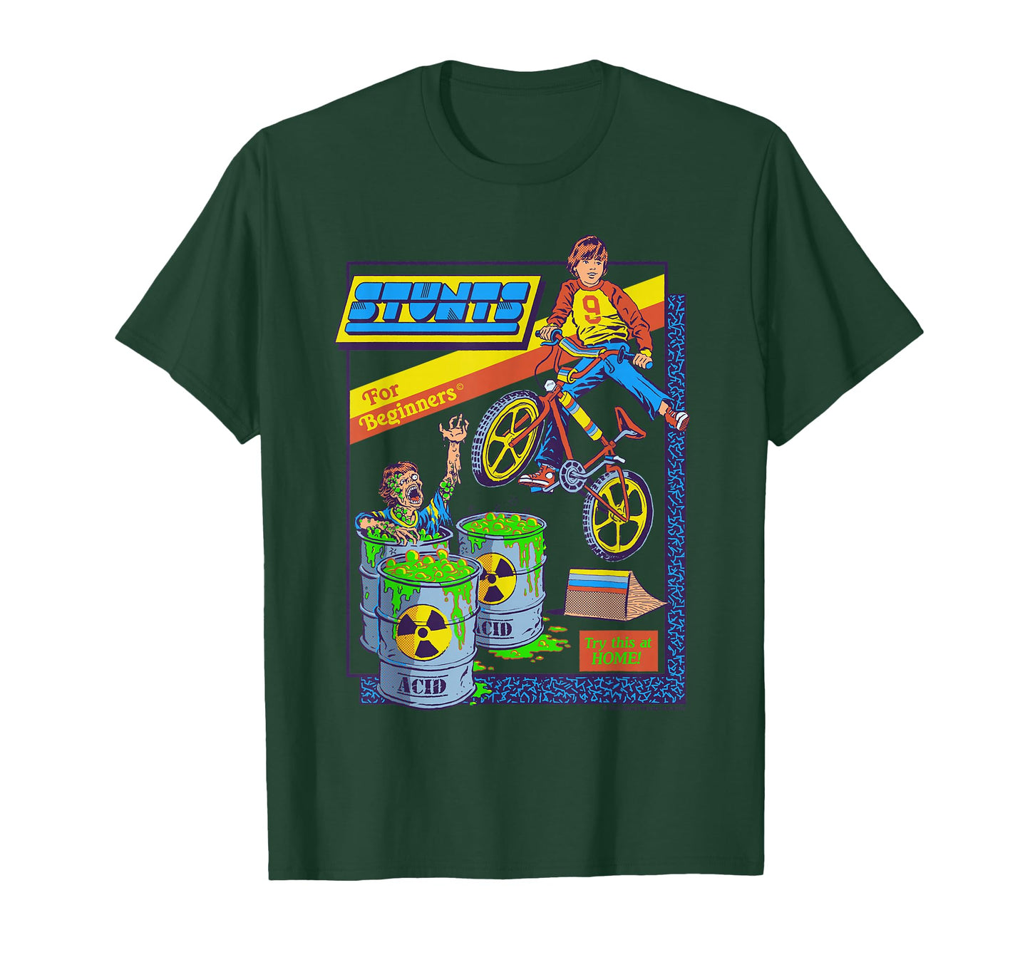Stunts for Beginners Sarcastic Vintage Funny Adult Humor T-Shirt