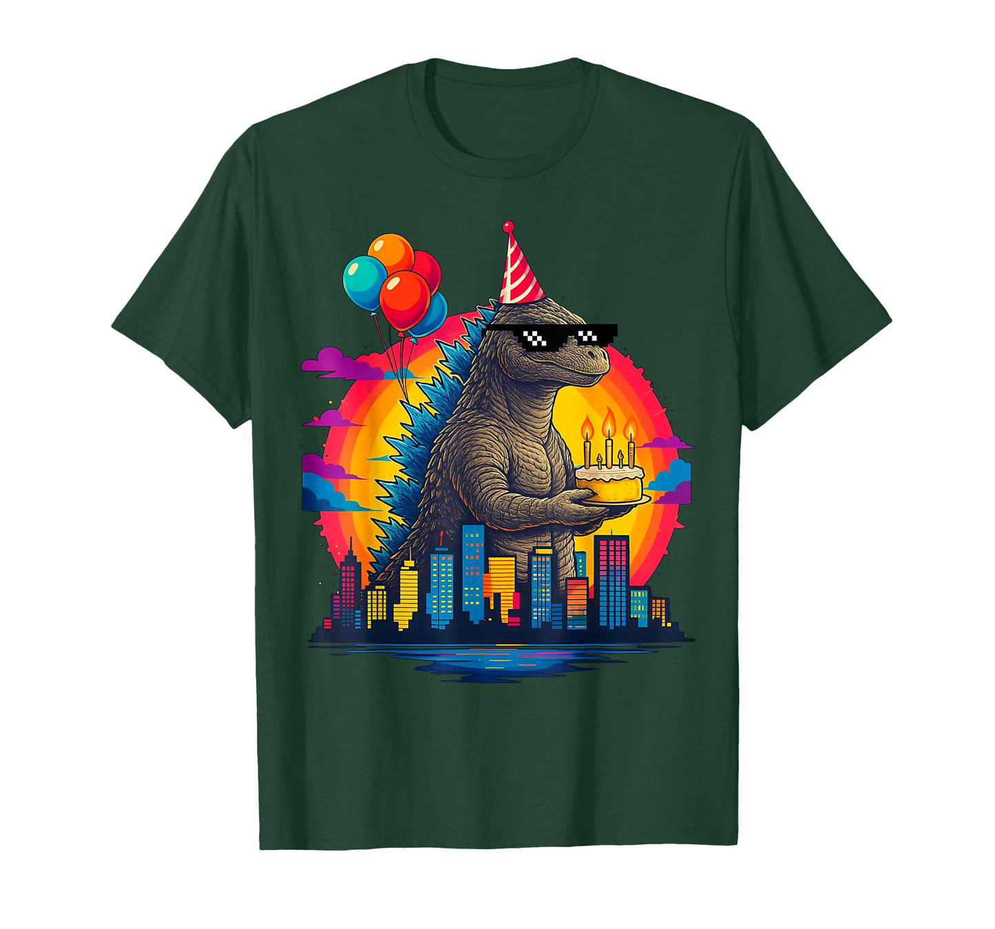 Birthday Boy Kaiju Vintage Birthday Monster T-Shirt