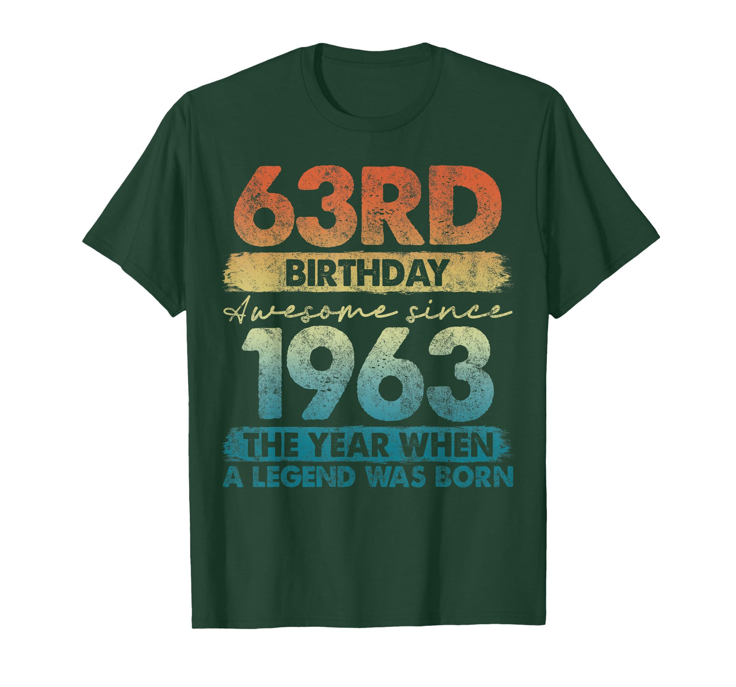 63 Year Old Gifts Vintage 1963 Limited Edition 63rd Birthday T-Shirt