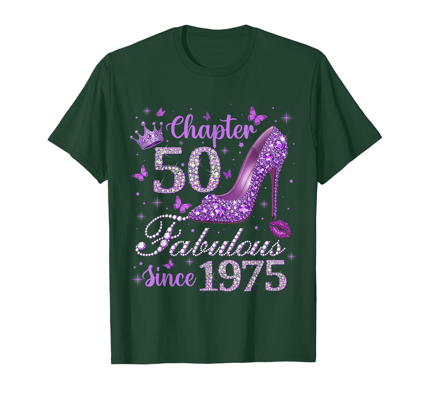 Chapter 50 Fabulous Since 1975 Funny 50th Birthday Women T-Shirt