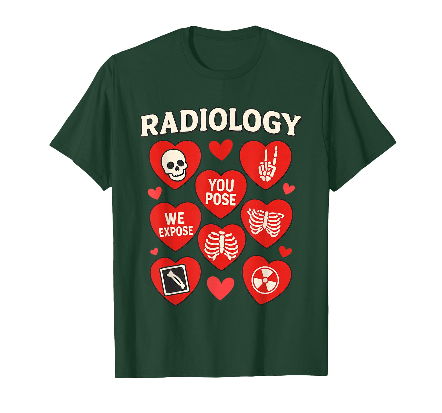 Radiology Valentines Day X Ray Tech Radiology Love T-Shirt