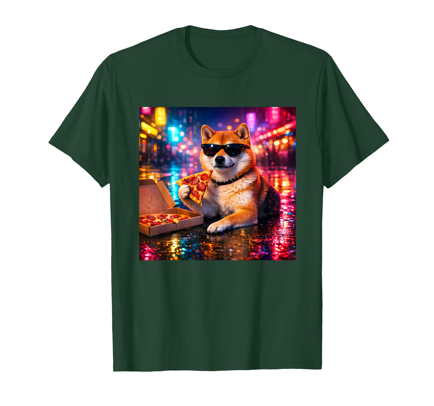 Retro Shiba Inu Boys Dad Mom Funny Dog Costume Clothes T-Shirt