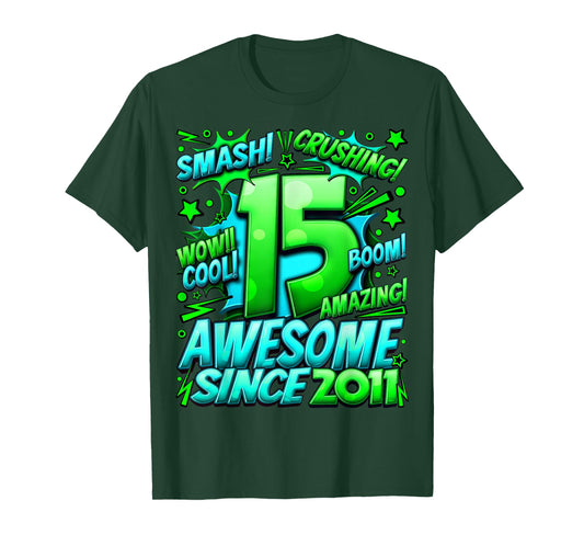 15 Year Old Gifts for Boys 15th Birthday Boy 15 Year Old Boy T-Shirt