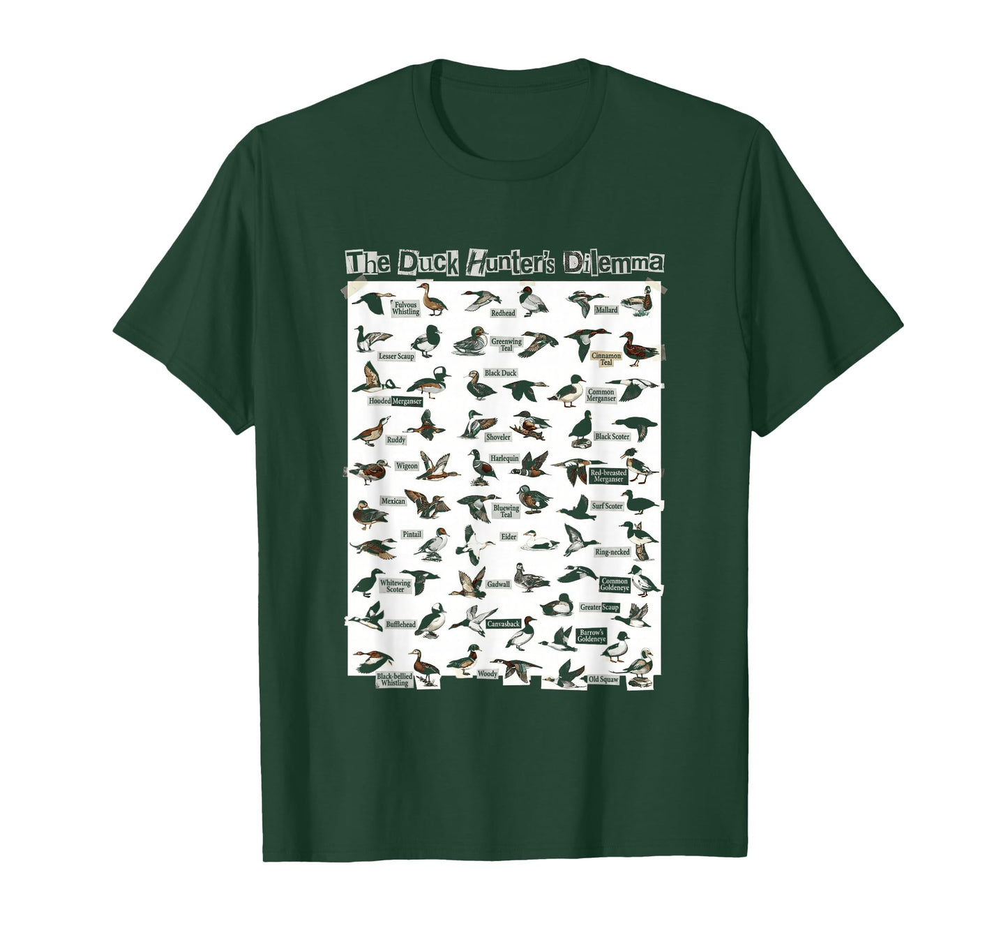 Guide Waterfowl Chart T-Shirt