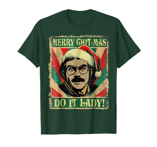 Do It Funny Chit-mas Christmas Santa Hat T-Shirt
