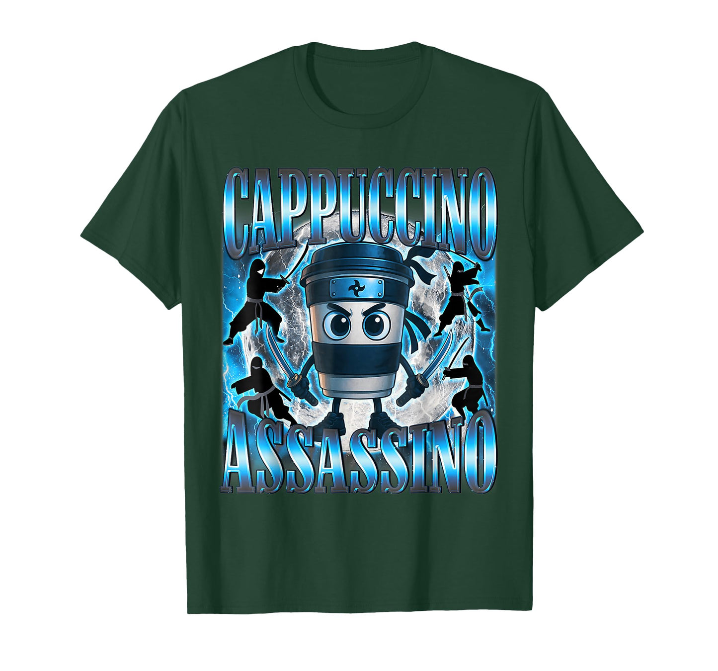 Cappuccino Assassino Brainrot Italian Meme T-Shirt