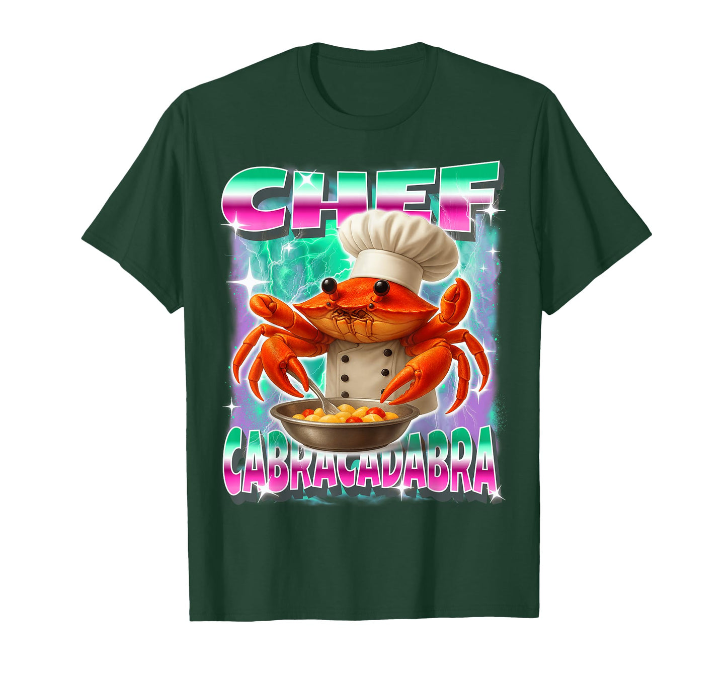 Italian-Brainrot Chef-Cabracadabra Crab Cooking Gen Z Meme T-Shirt