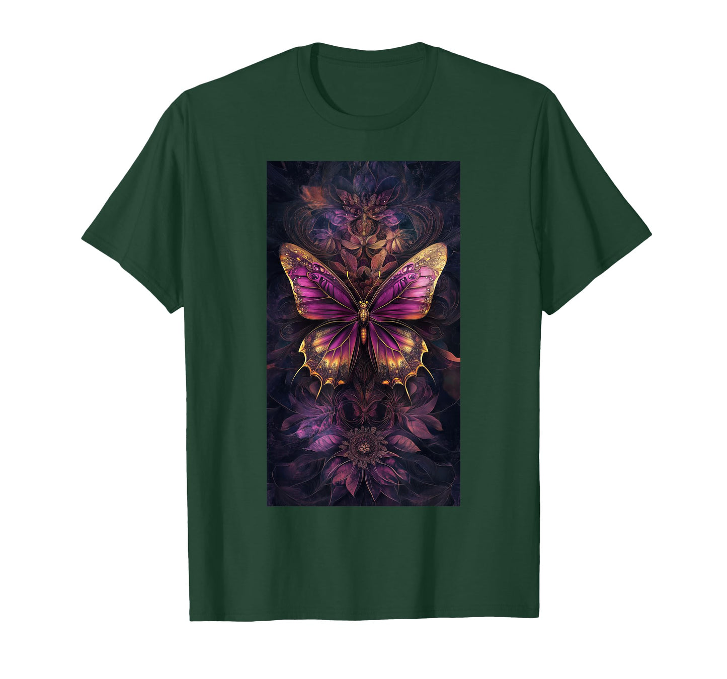 Floral Patterns Butterfly art Purple butterfly T-Shirt