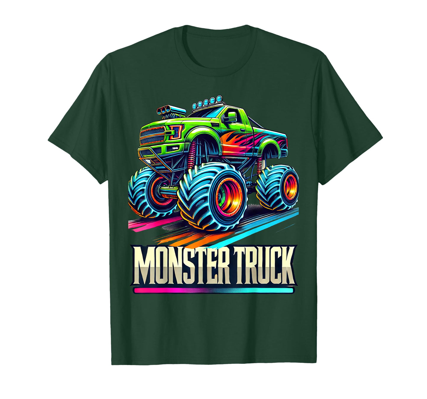 Monster Truck Birthday Party Retro Vintage Monster Trucks T-Shirt