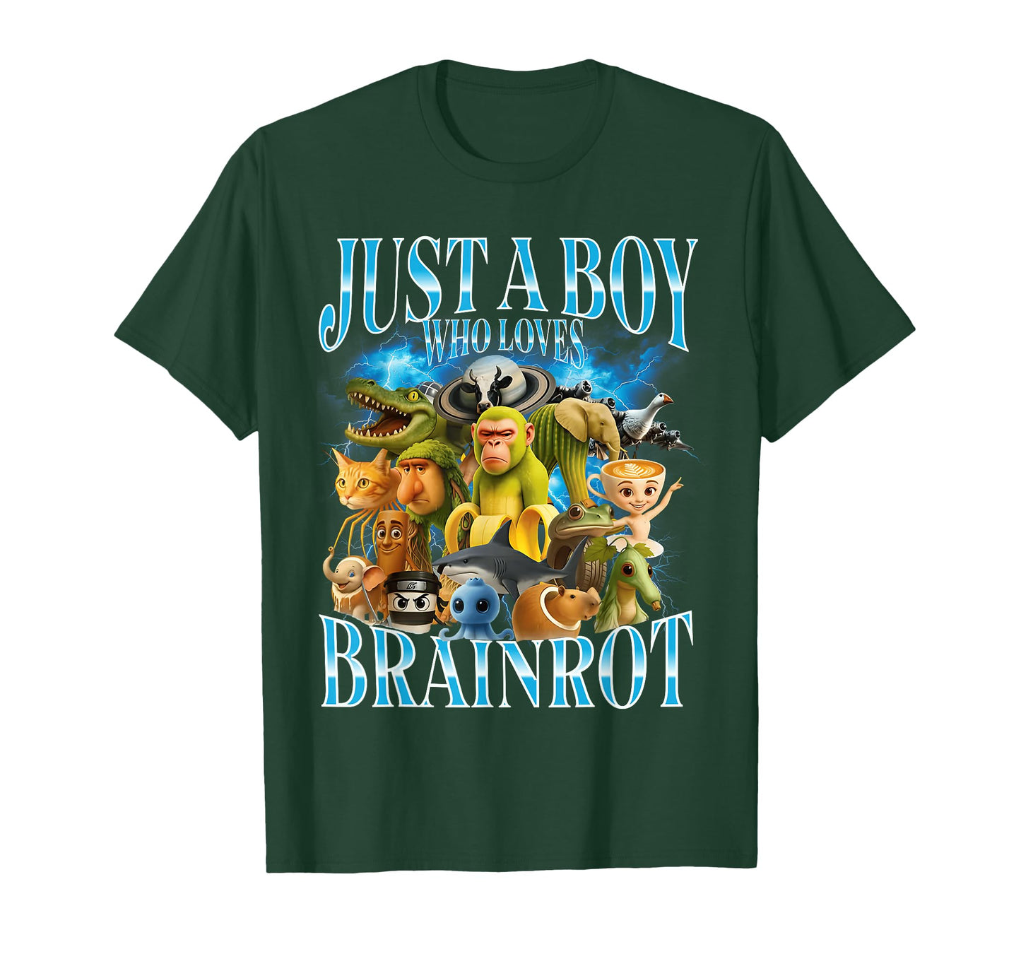 Just A Boy Who Loves Italian Brainrot T-Shirt