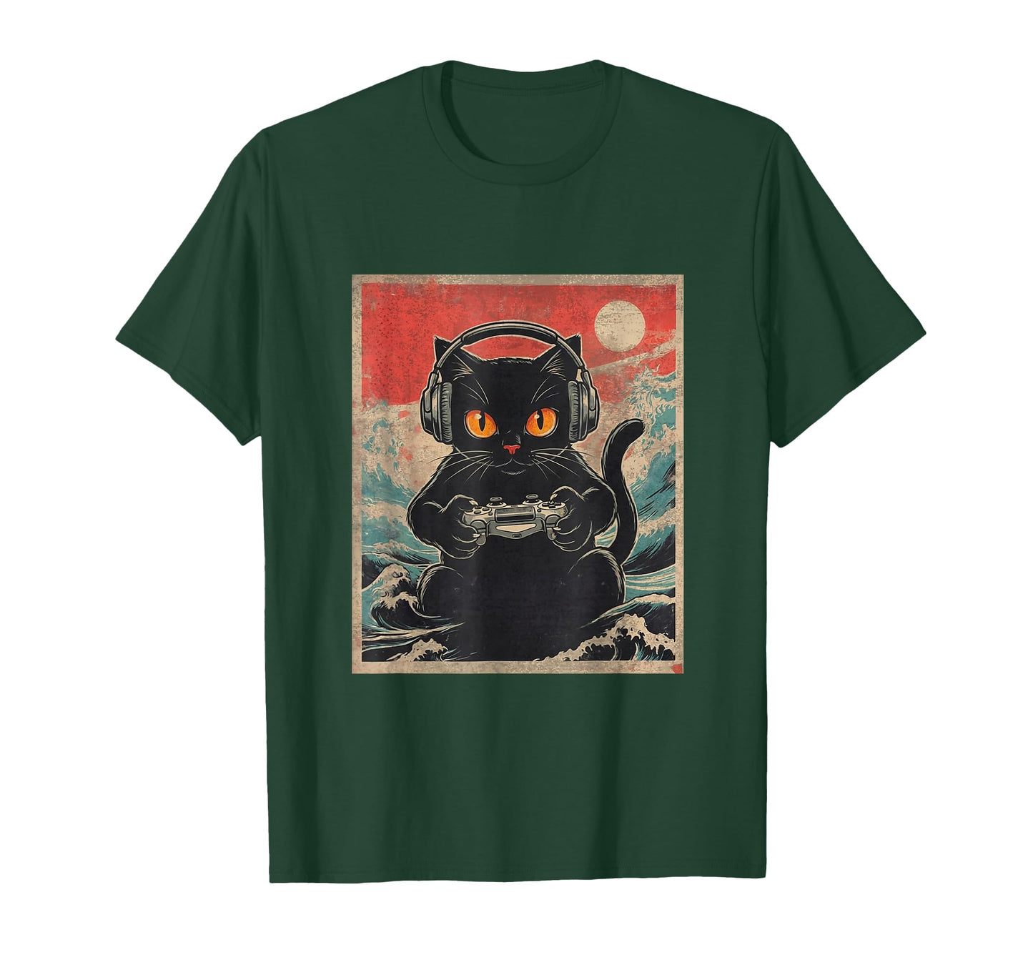 Cute Anime Gamer Kawaii Cat Japanese Gaming Gift Boys Teen T-Shirt