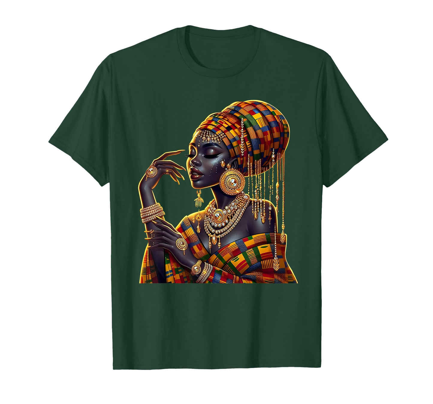 Love Black Woman African Melanin Queen Black History Month T-Shirt
